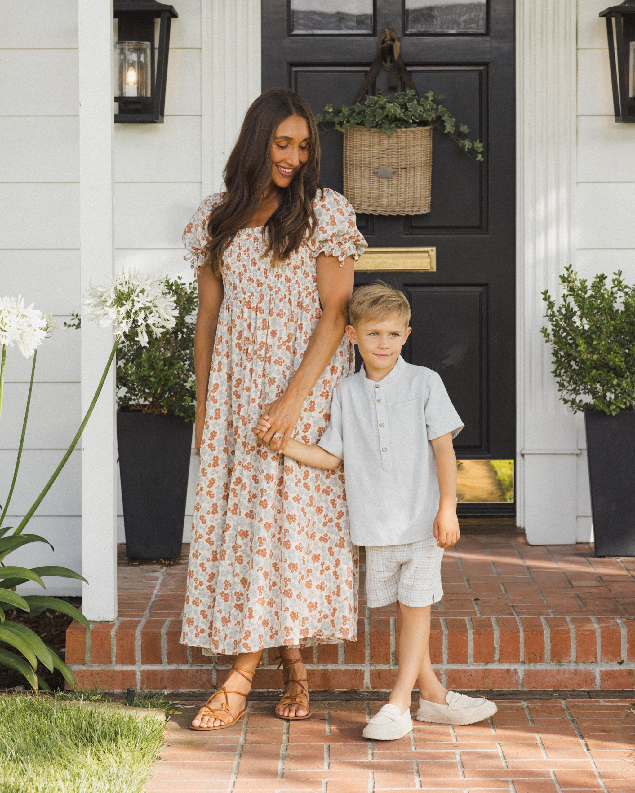 Perry Short Light Blue Plaid - Rylee + Cru | Kids Clothes | Trendy Baby Clothes | Modern Infant Outfits |