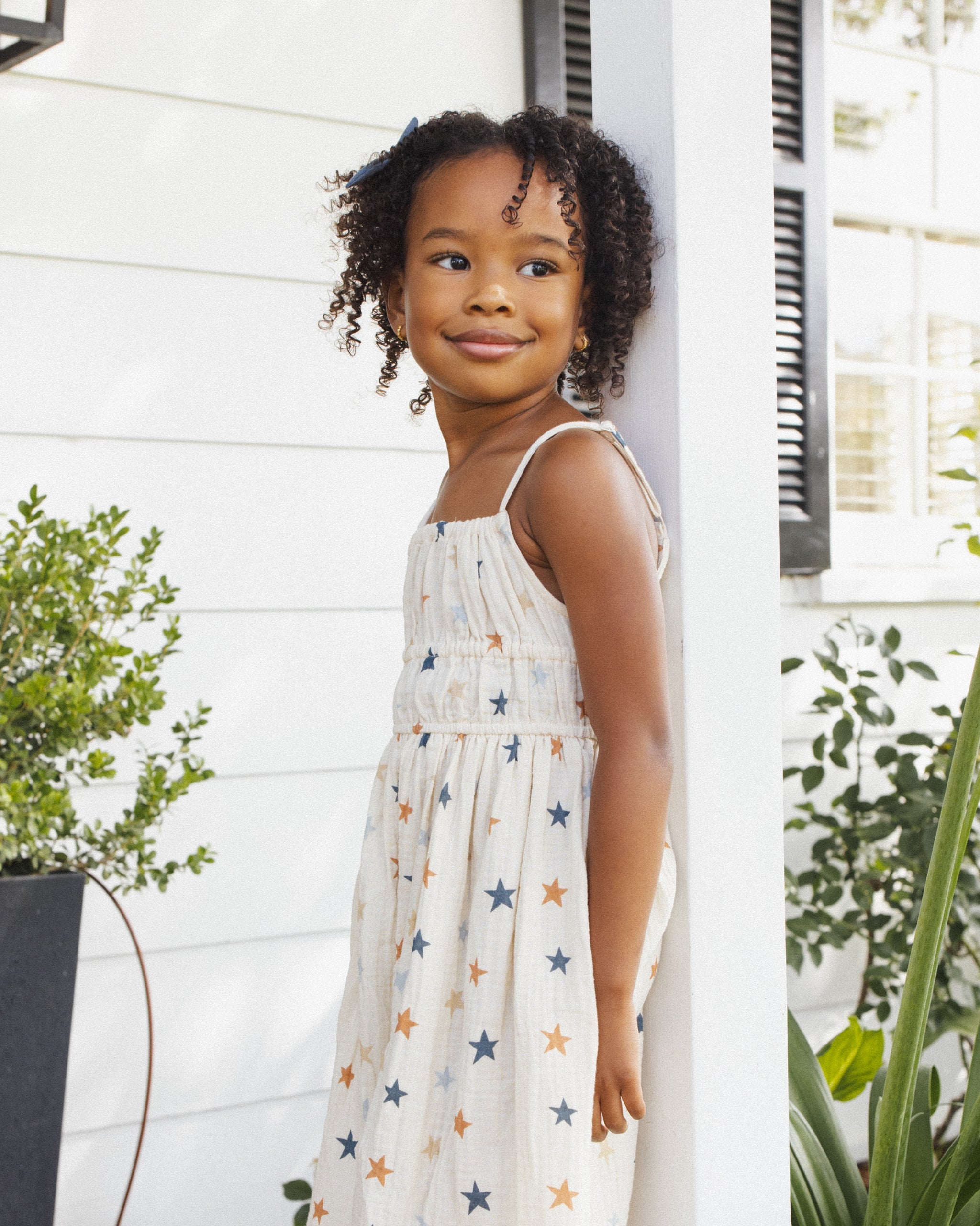 Delia Dress Stars - Rylee + Cru | Kids Clothes | Trendy Baby Clothes | Modern Infant Outfits |