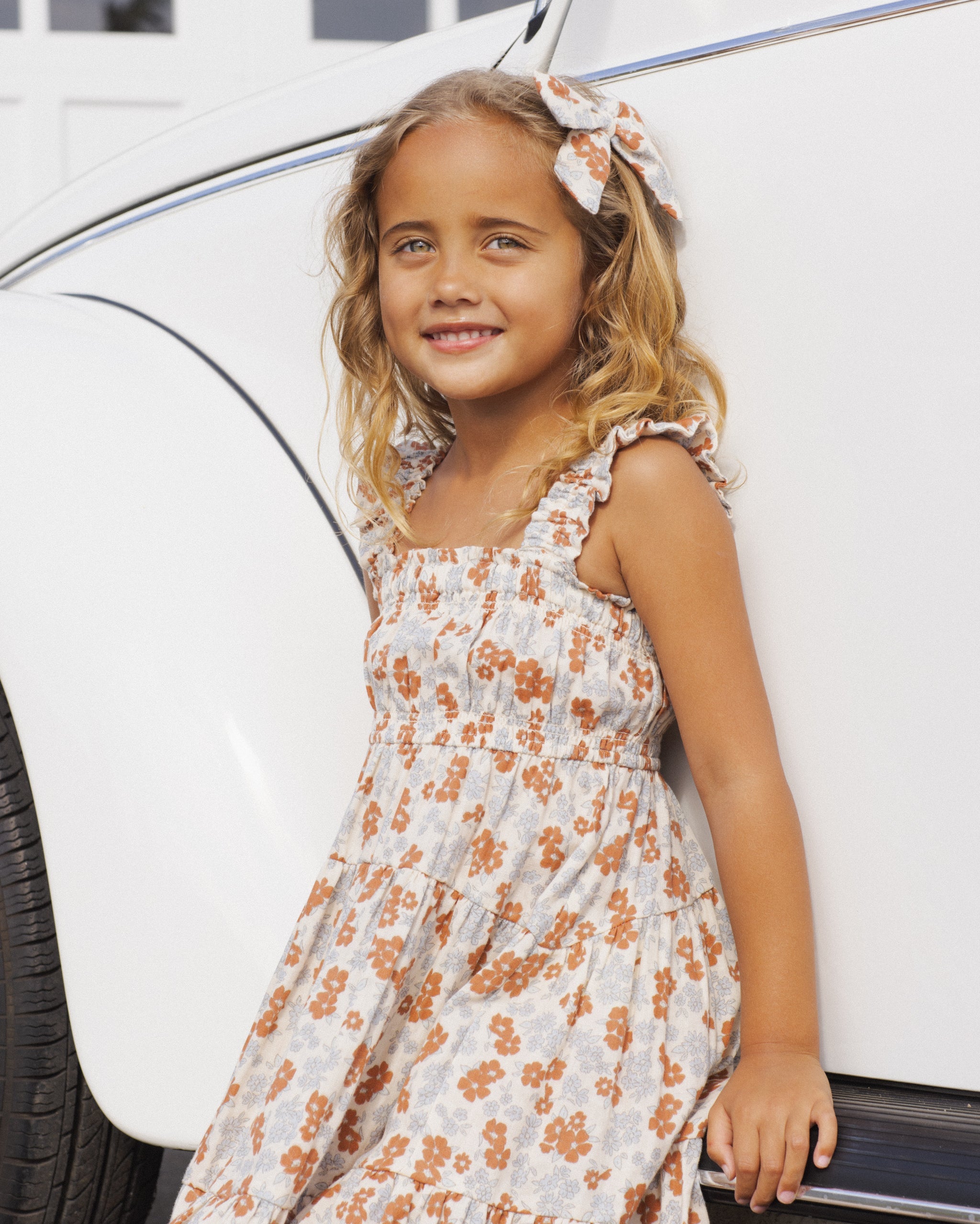 Josie Dress Americana Floral - Rylee + Cru | Kids Clothes | Trendy Baby Clothes | Modern Infant Outfits |