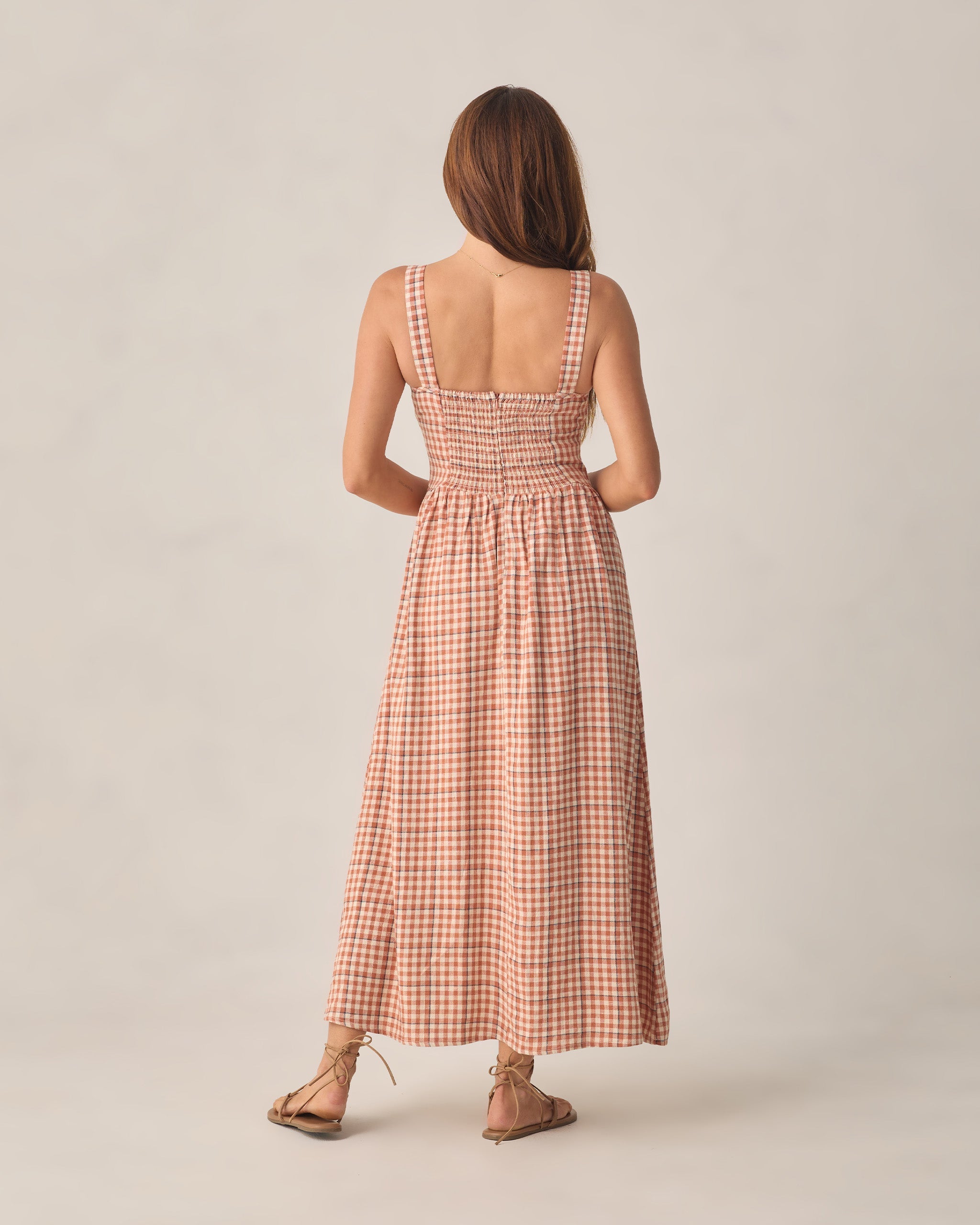 Women's Primrose Maxi Dress Poppy Gingham - Rylee + Cru | Kids Clothes | Trendy Baby Clothes | Modern Infant Outfits |