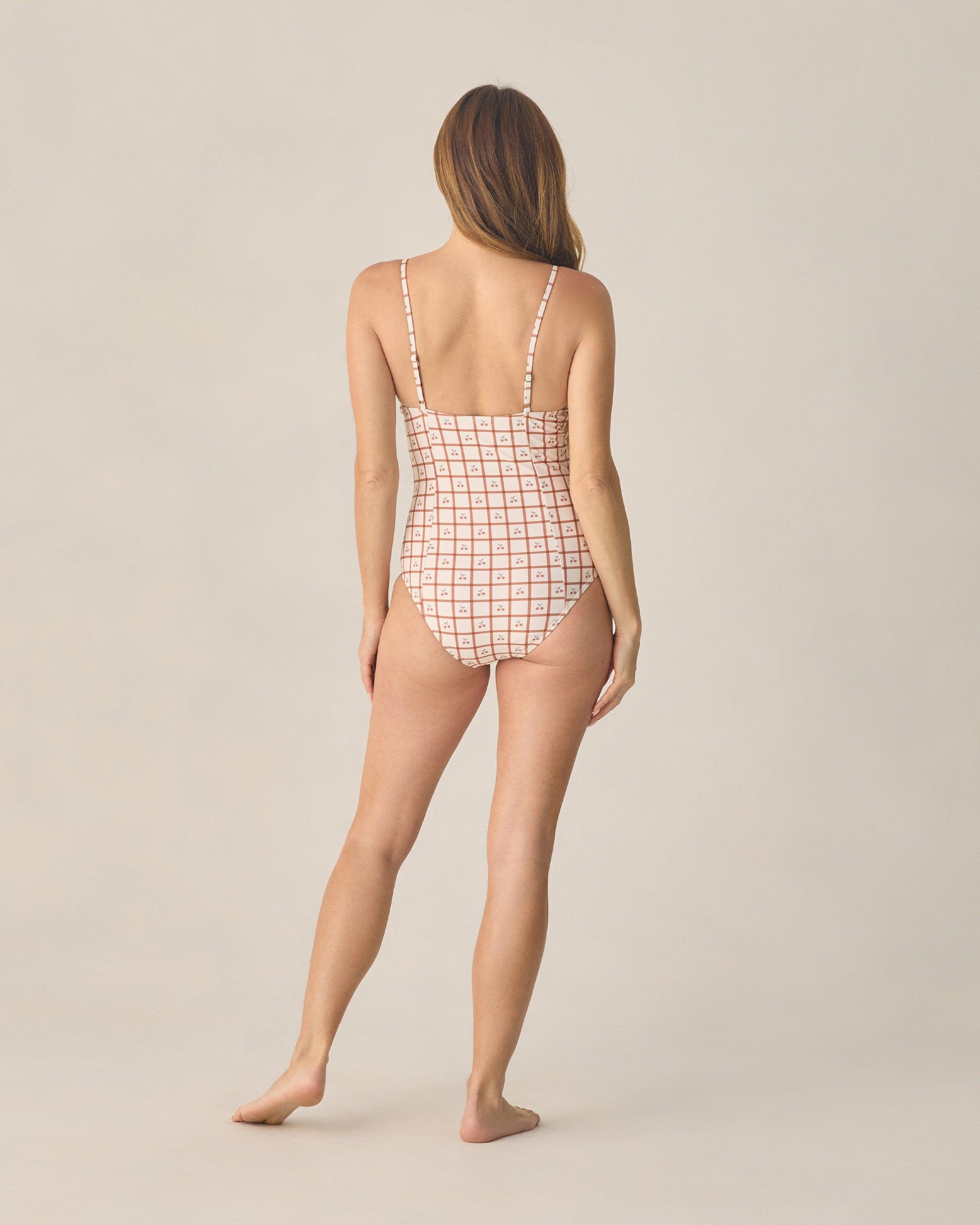 Women's Underwire One-Piece Cherry Check - Rylee + Cru | Kids Clothes | Trendy Baby Clothes | Modern Infant Outfits |