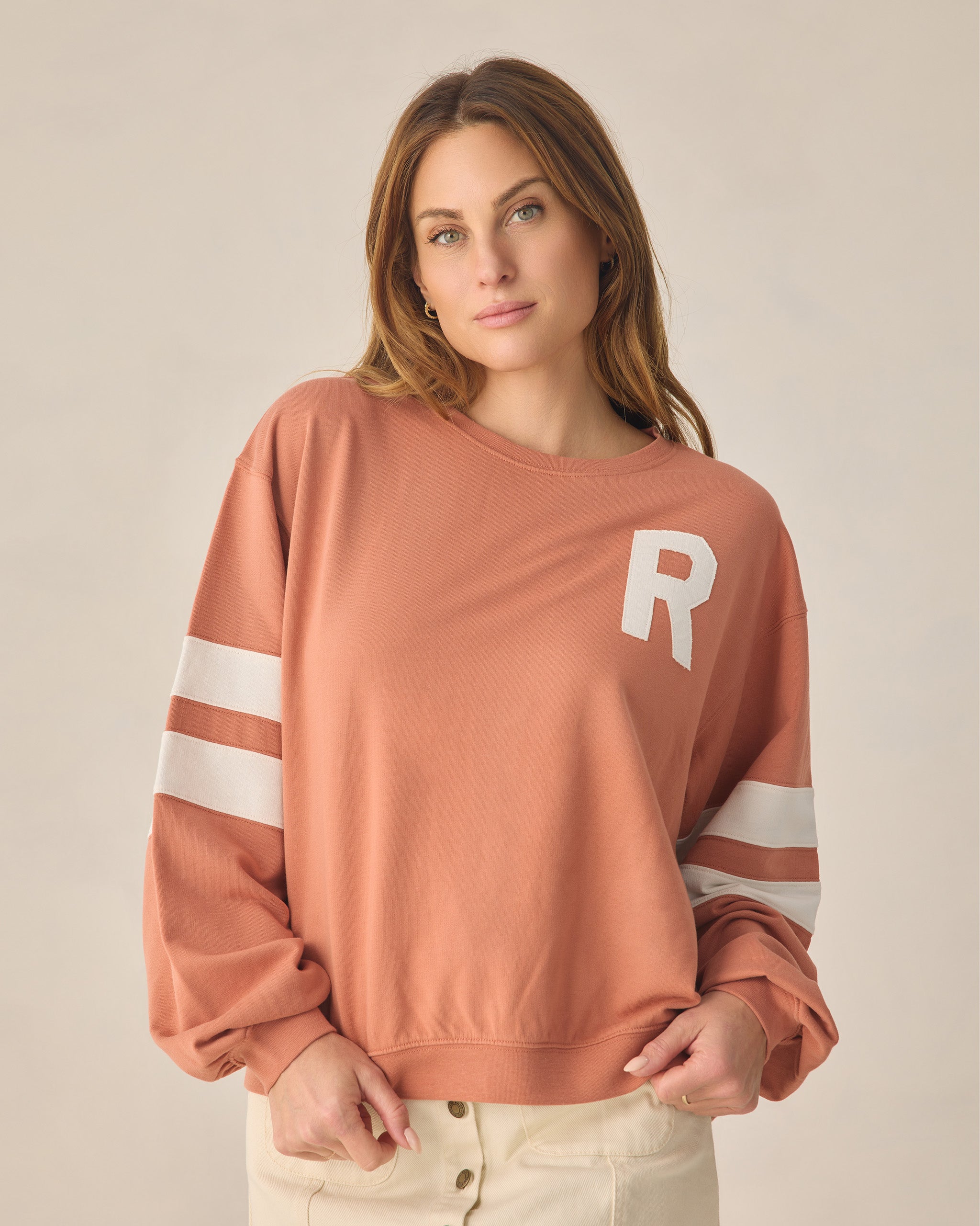 Women's Pier Sweatshirt Poppy - Rylee + Cru | Kids Clothes | Trendy Baby Clothes | Modern Infant Outfits |