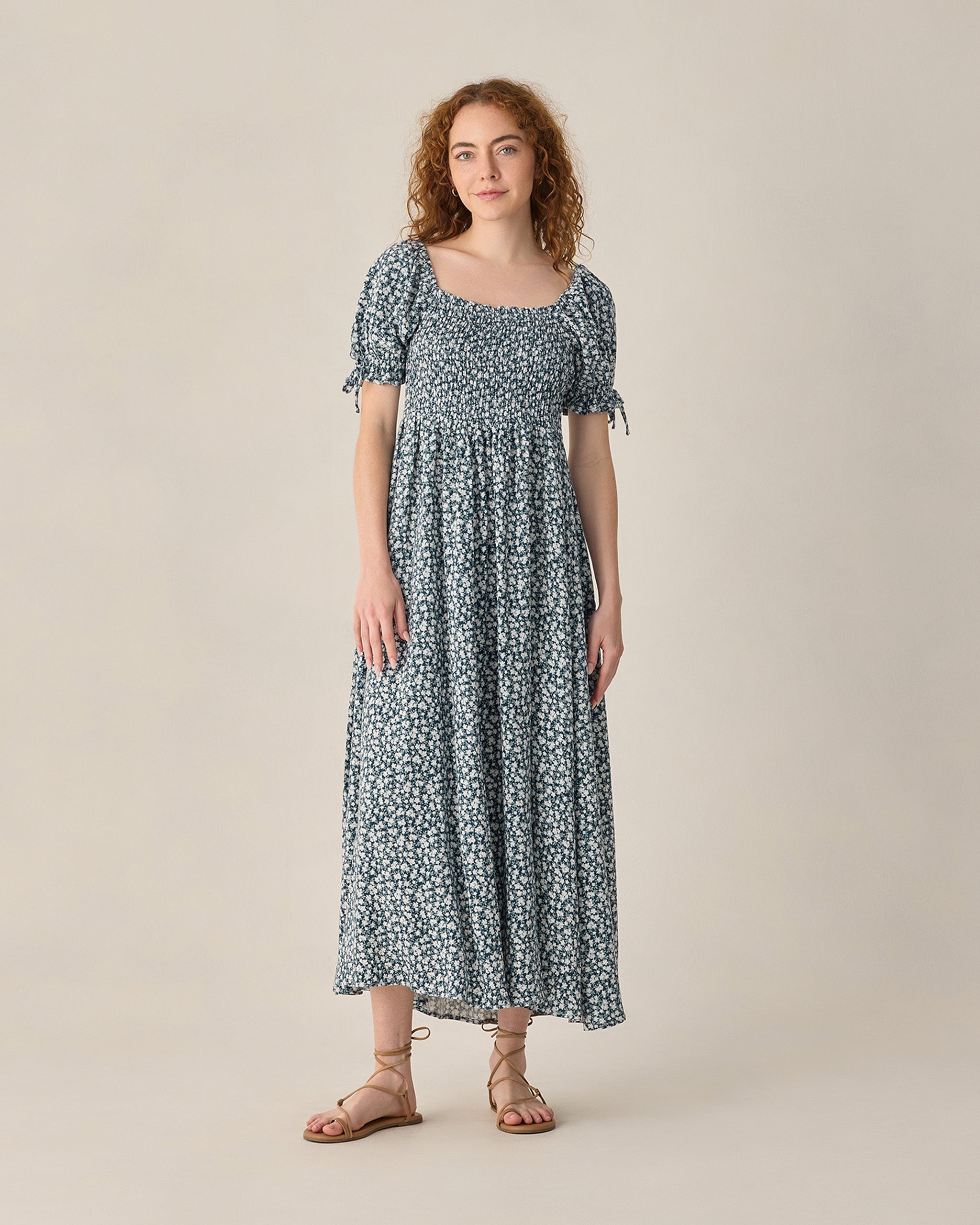 Women's Dallas Dress Navy Floral - Rylee + Cru | Kids Clothes | Trendy Baby Clothes | Modern Infant Outfits |