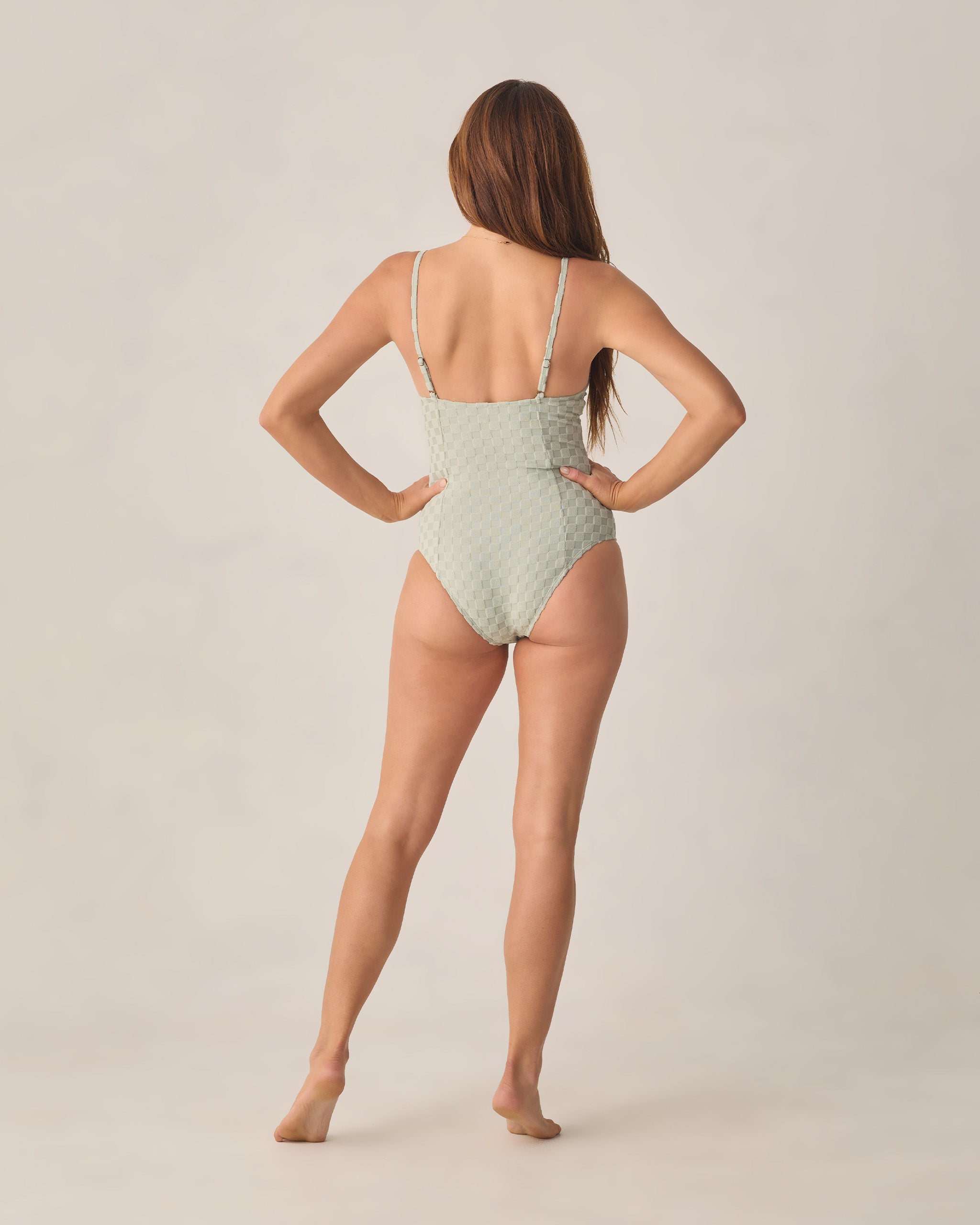 Women's Underwire One-Piece Sage Check - Rylee + Cru | Kids Clothes | Trendy Baby Clothes | Modern Infant Outfits |