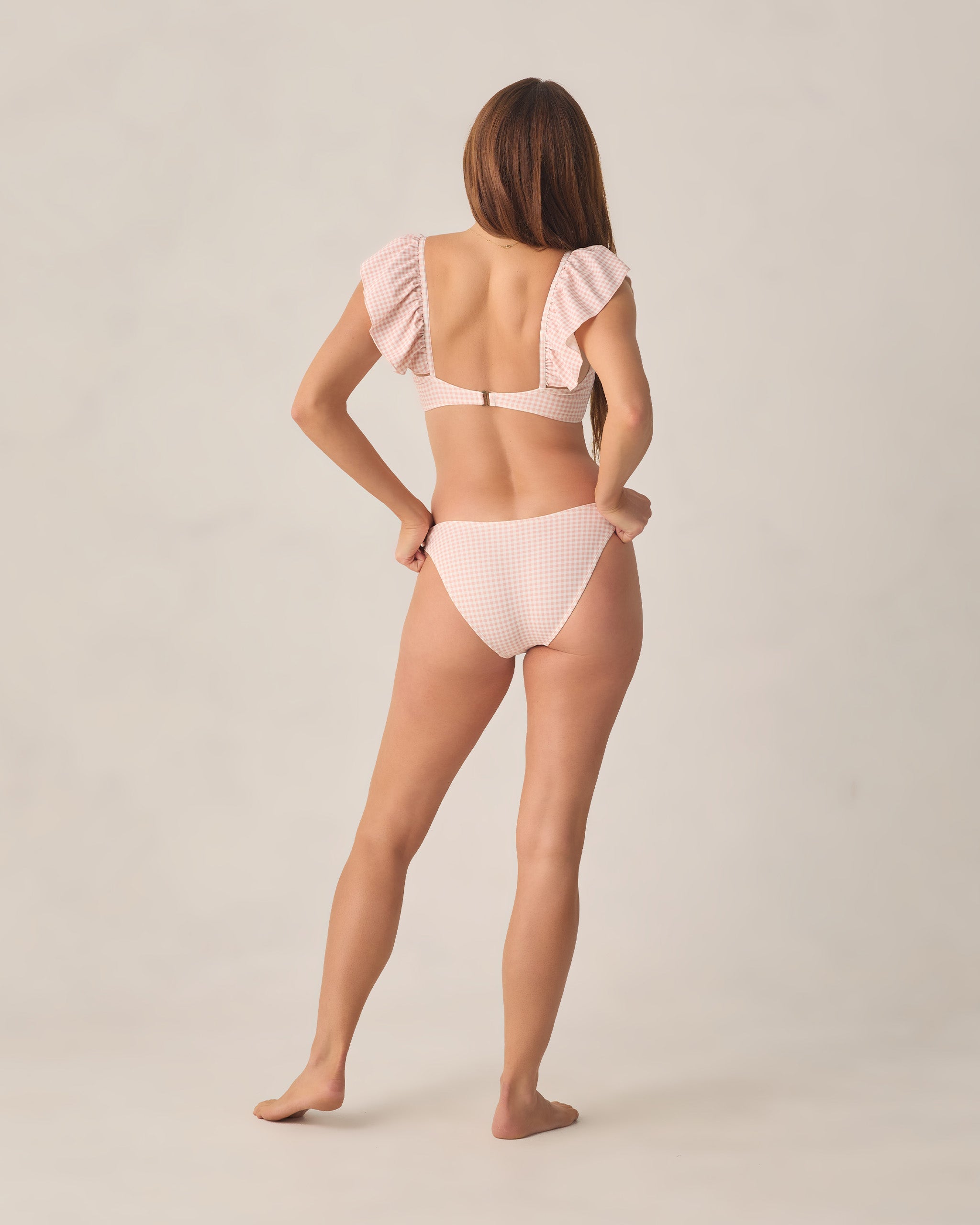 Women's Scoop Bikini Bottom Petal Gingham - Rylee + Cru | Kids Clothes | Trendy Baby Clothes | Modern Infant Outfits |