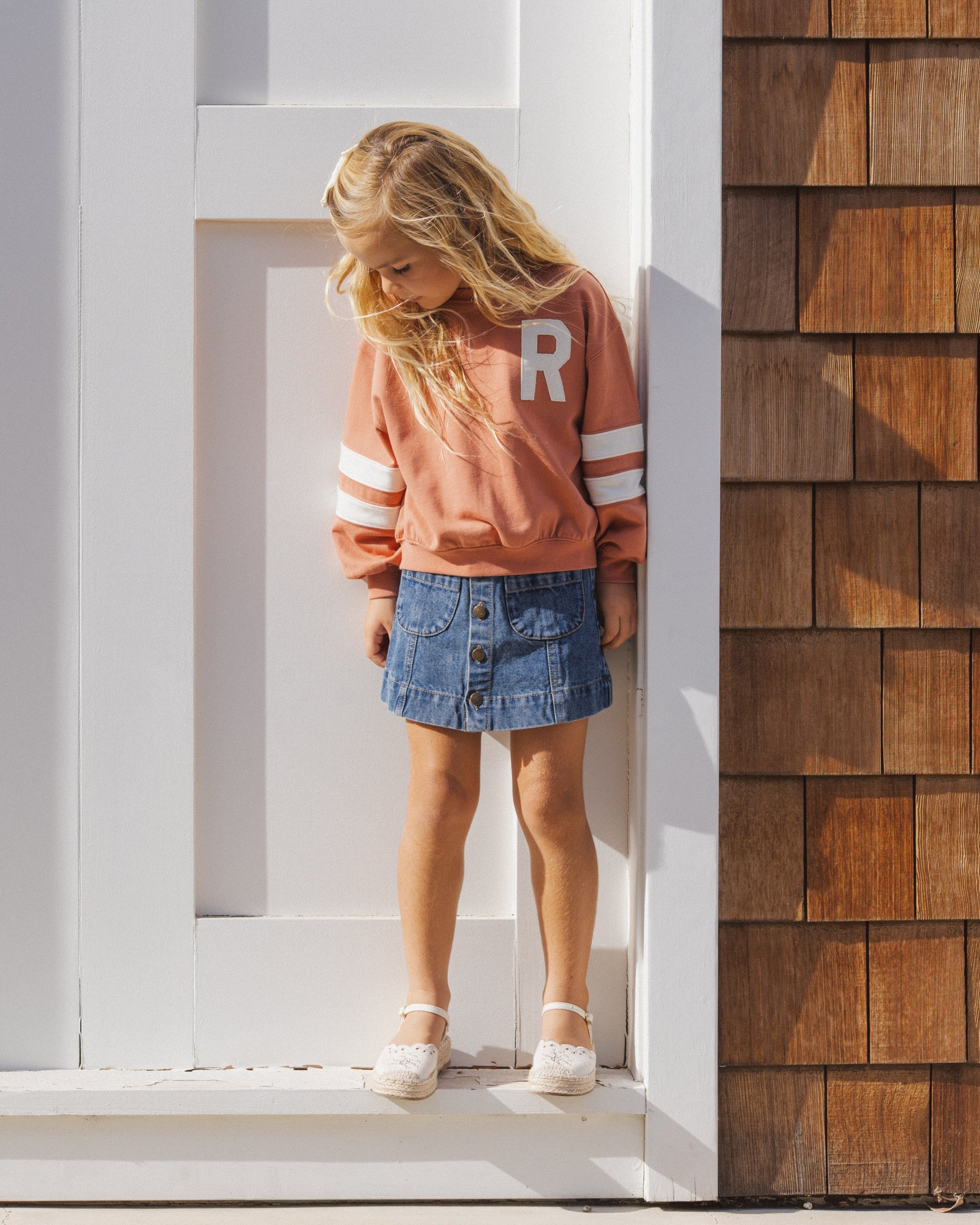 Pier Sweatshirt Poppy - Rylee + Cru | Kids Clothes | Trendy Baby Clothes | Modern Infant Outfits |