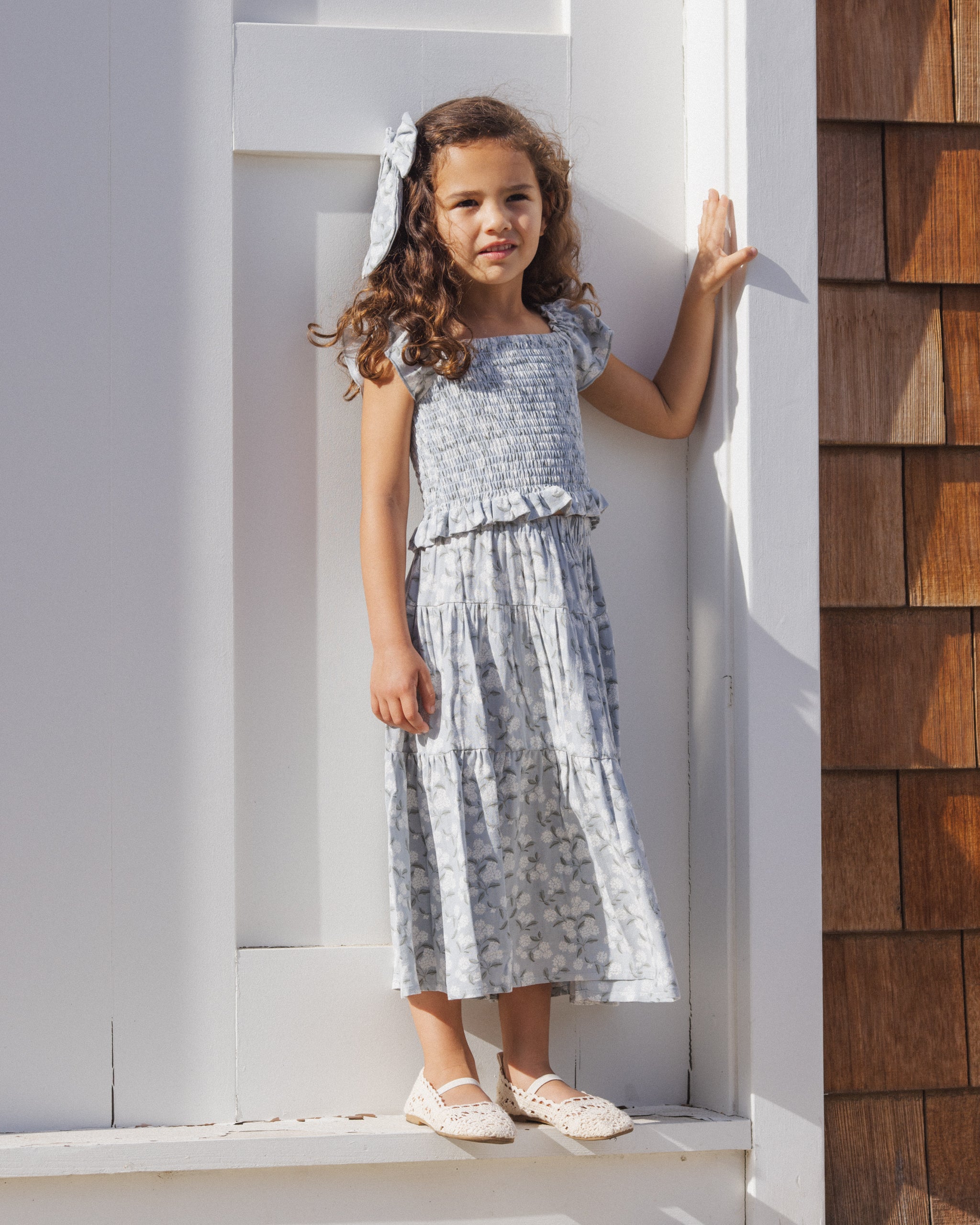 Oversized Bow Hydrangea - Rylee + Cru | Kids Clothes | Trendy Baby Clothes | Modern Infant Outfits |