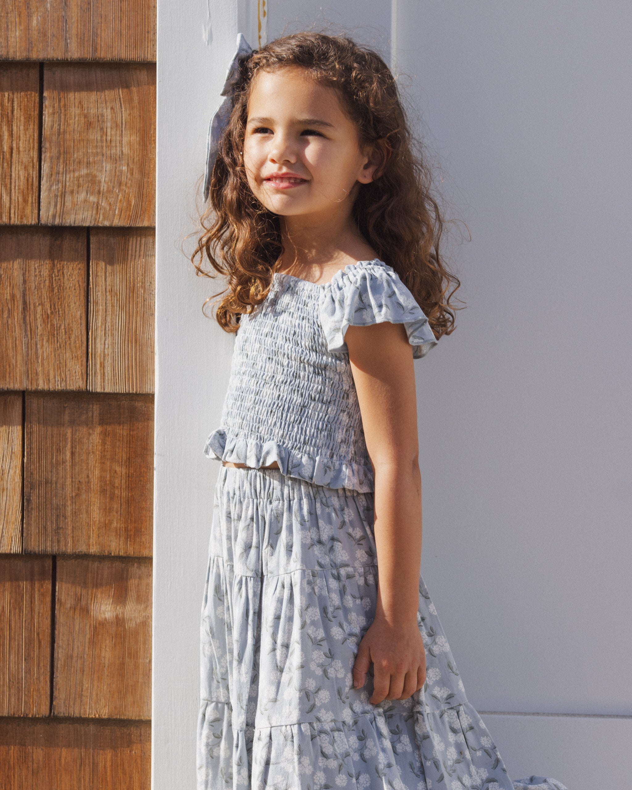 Zayla Top Hydrangea - Rylee + Cru | Kids Clothes | Trendy Baby Clothes | Modern Infant Outfits |
