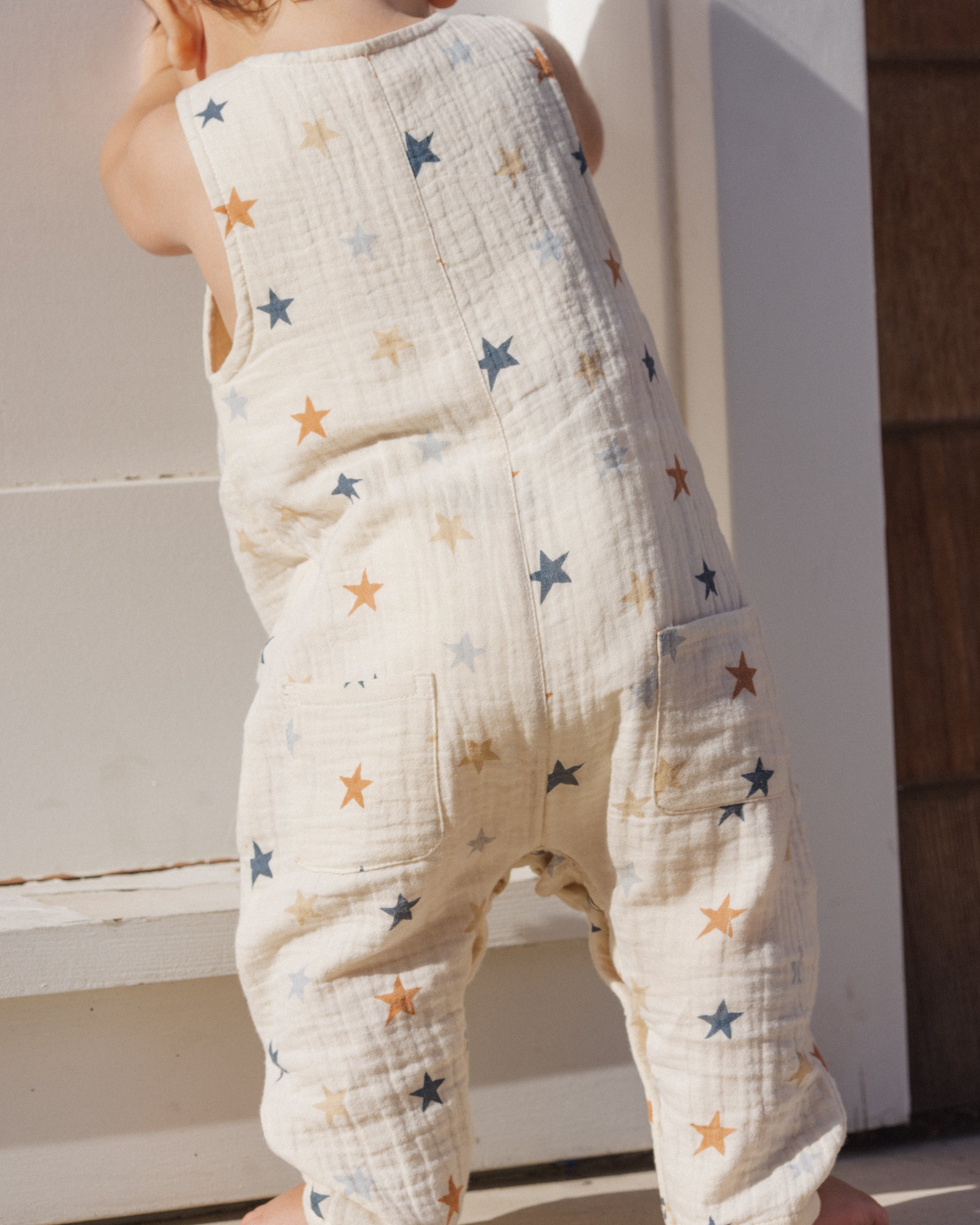Button Jumpsuit Stars - Rylee + Cru | Kids Clothes | Trendy Baby Clothes | Modern Infant Outfits |