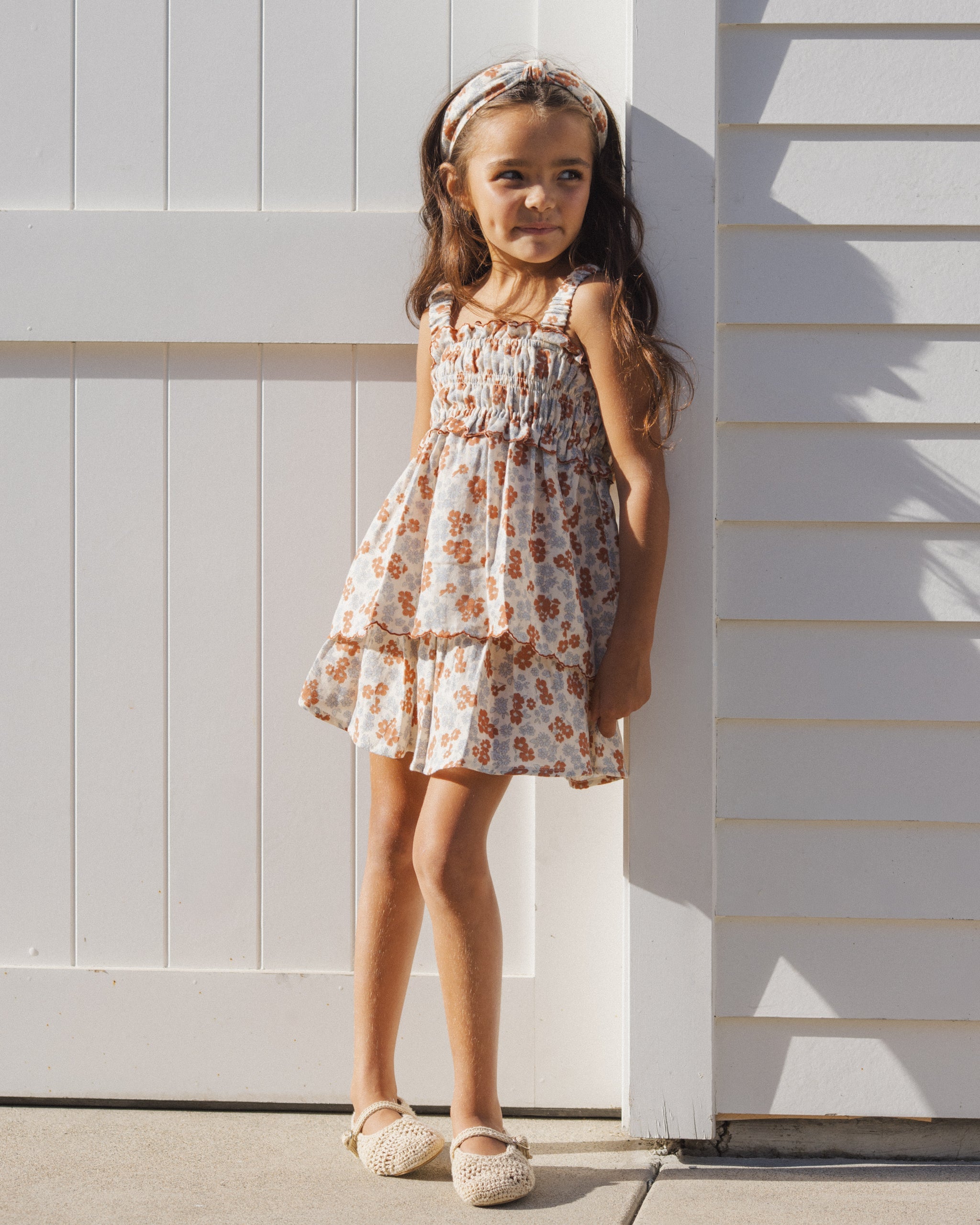 Smocked Tank Americana Floral - Rylee + Cru | Kids Clothes | Trendy Baby Clothes | Modern Infant Outfits |
