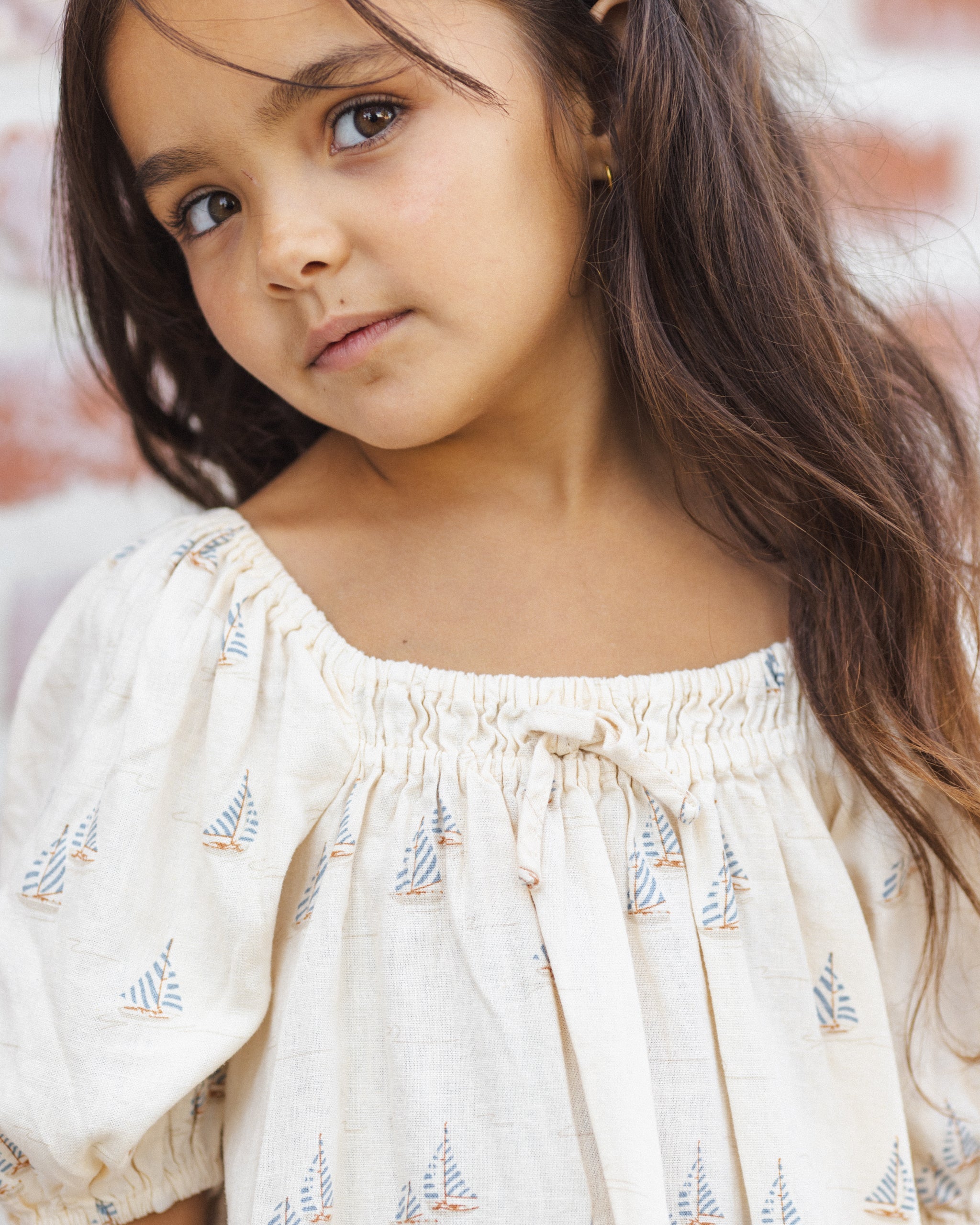 Sabrina Mini Dress Sail - Rylee + Cru | Kids Clothes | Trendy Baby Clothes | Modern Infant Outfits |