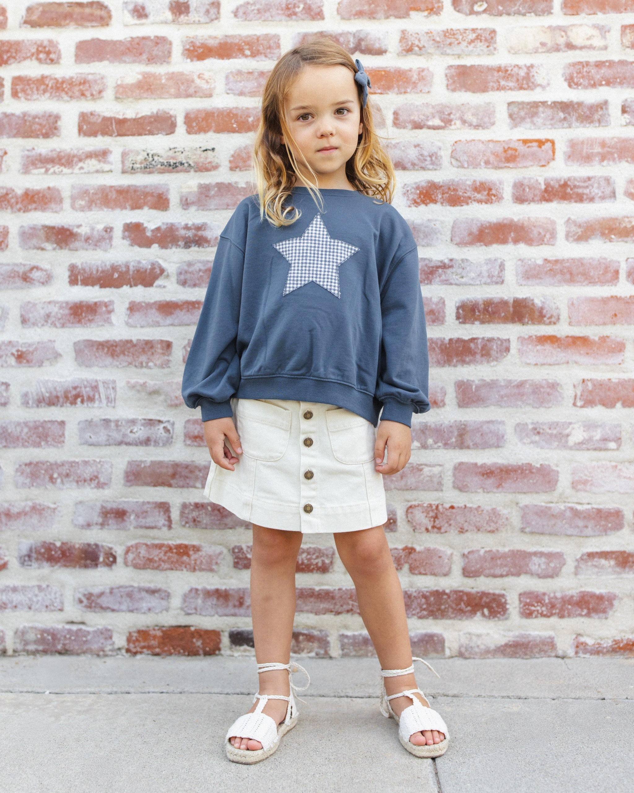 Pier Sweatshirt Navy - Rylee + Cru | Kids Clothes | Trendy Baby Clothes | Modern Infant Outfits |