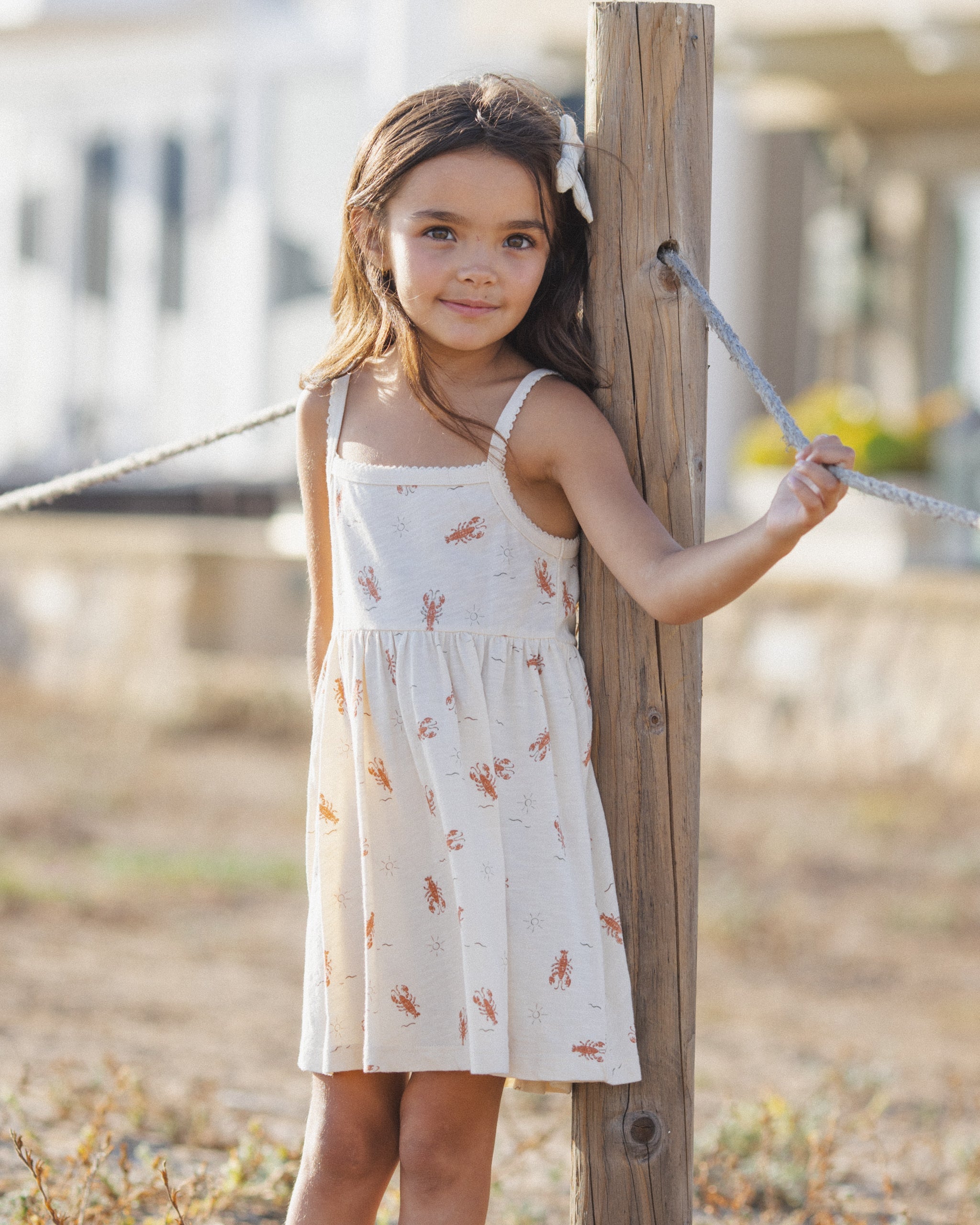 Lea Dress Lobsters - Rylee + Cru | Kids Clothes | Trendy Baby Clothes | Modern Infant Outfits |