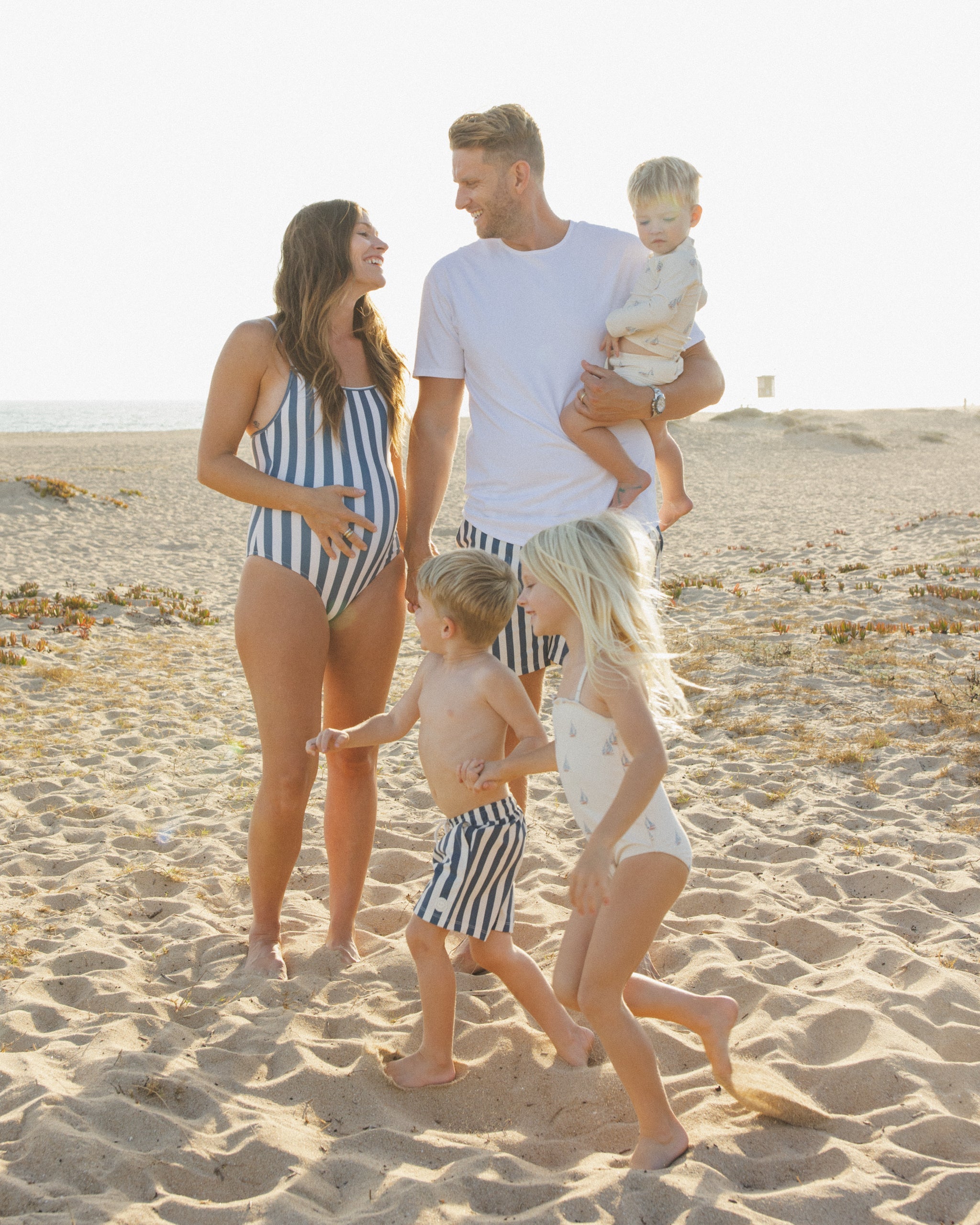 Women's Sky One-Piece Navy Stripe - Rylee + Cru | Kids Clothes | Trendy Baby Clothes | Modern Infant Outfits |