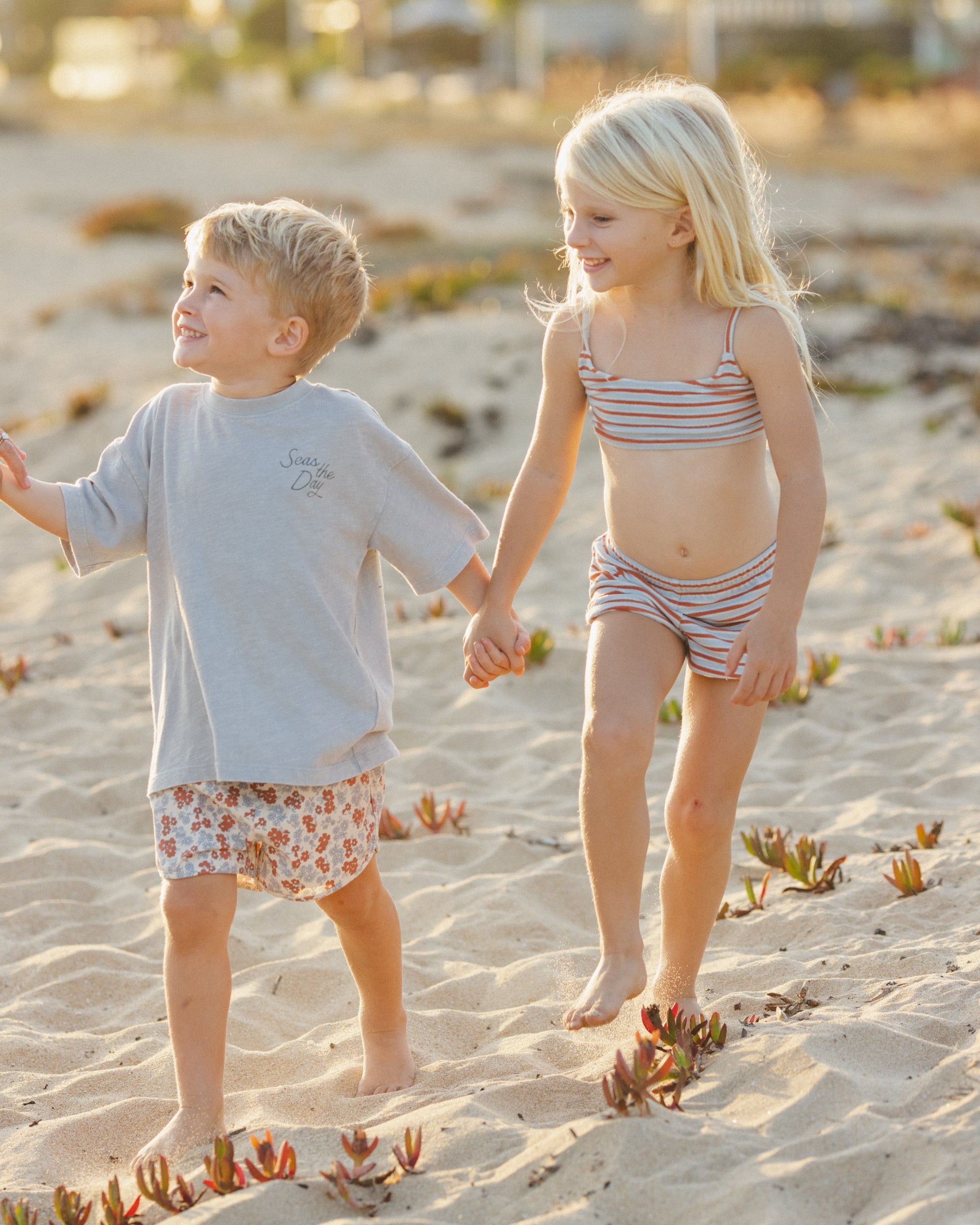 Relaxed Tee Seas The Day - Rylee + Cru | Kids Clothes | Trendy Baby Clothes | Modern Infant Outfits |