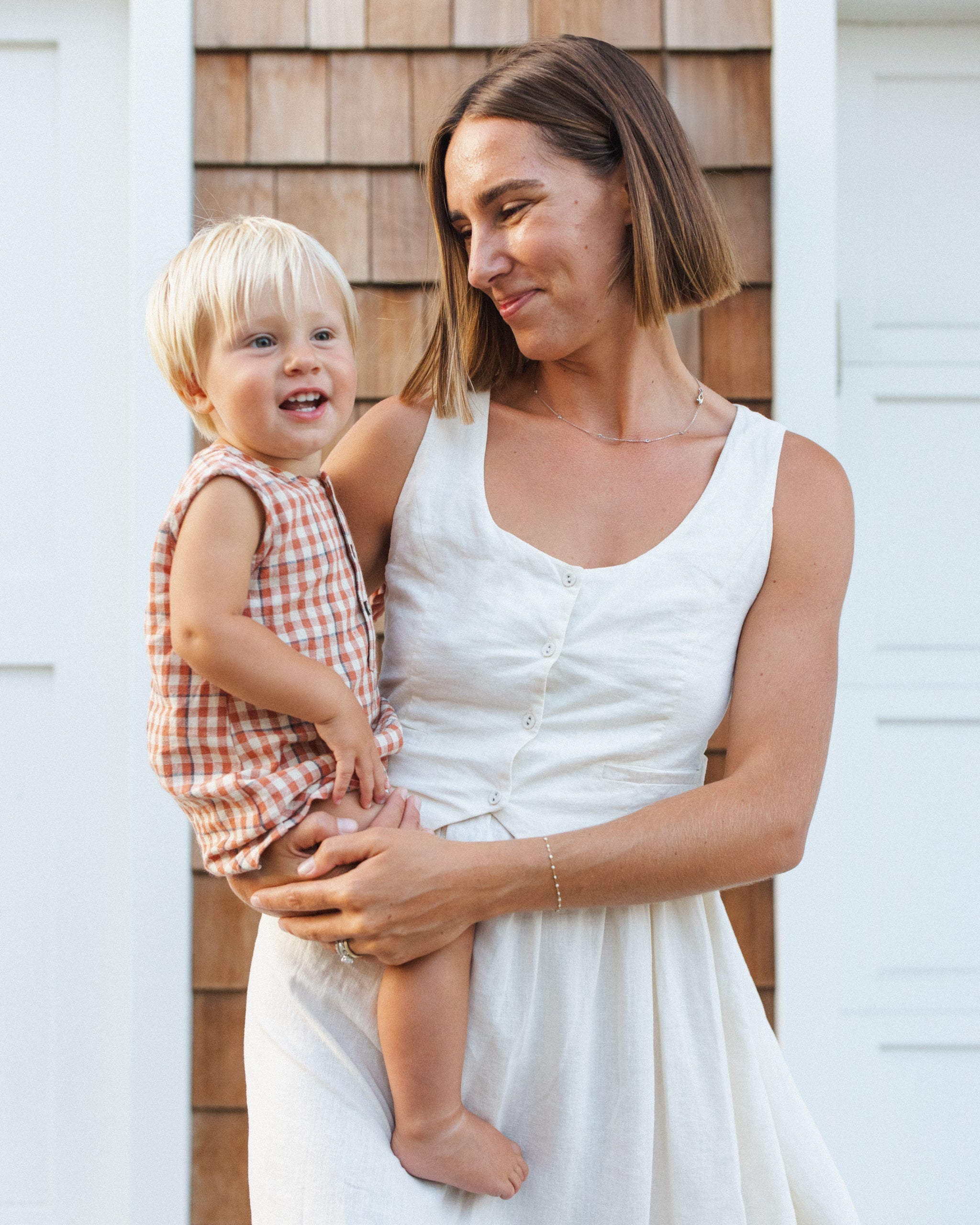 Women's Summer Vest Dress Ivory - Rylee + Cru | Kids Clothes | Trendy Baby Clothes | Modern Infant Outfits |