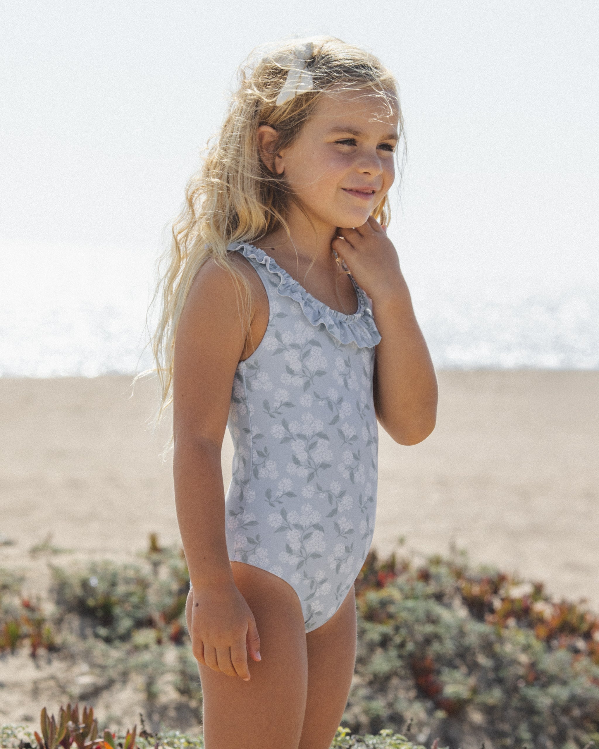 Giana One-Piece Hydrangea - Rylee + Cru | Kids Clothes | Trendy Baby Clothes | Modern Infant Outfits |