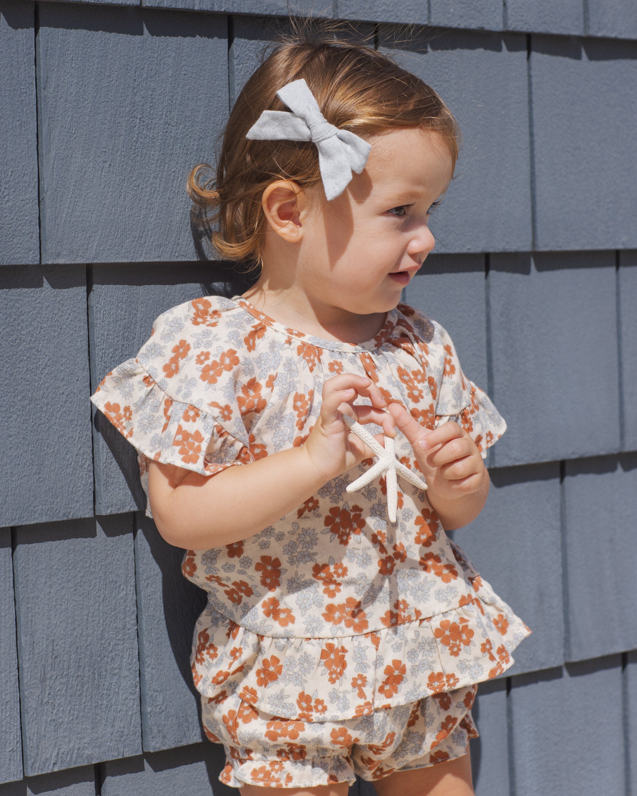 Butterfly Top & Bloomer Set Americana Floral - Rylee + Cru | Kids Clothes | Trendy Baby Clothes | Modern Infant Outfits |