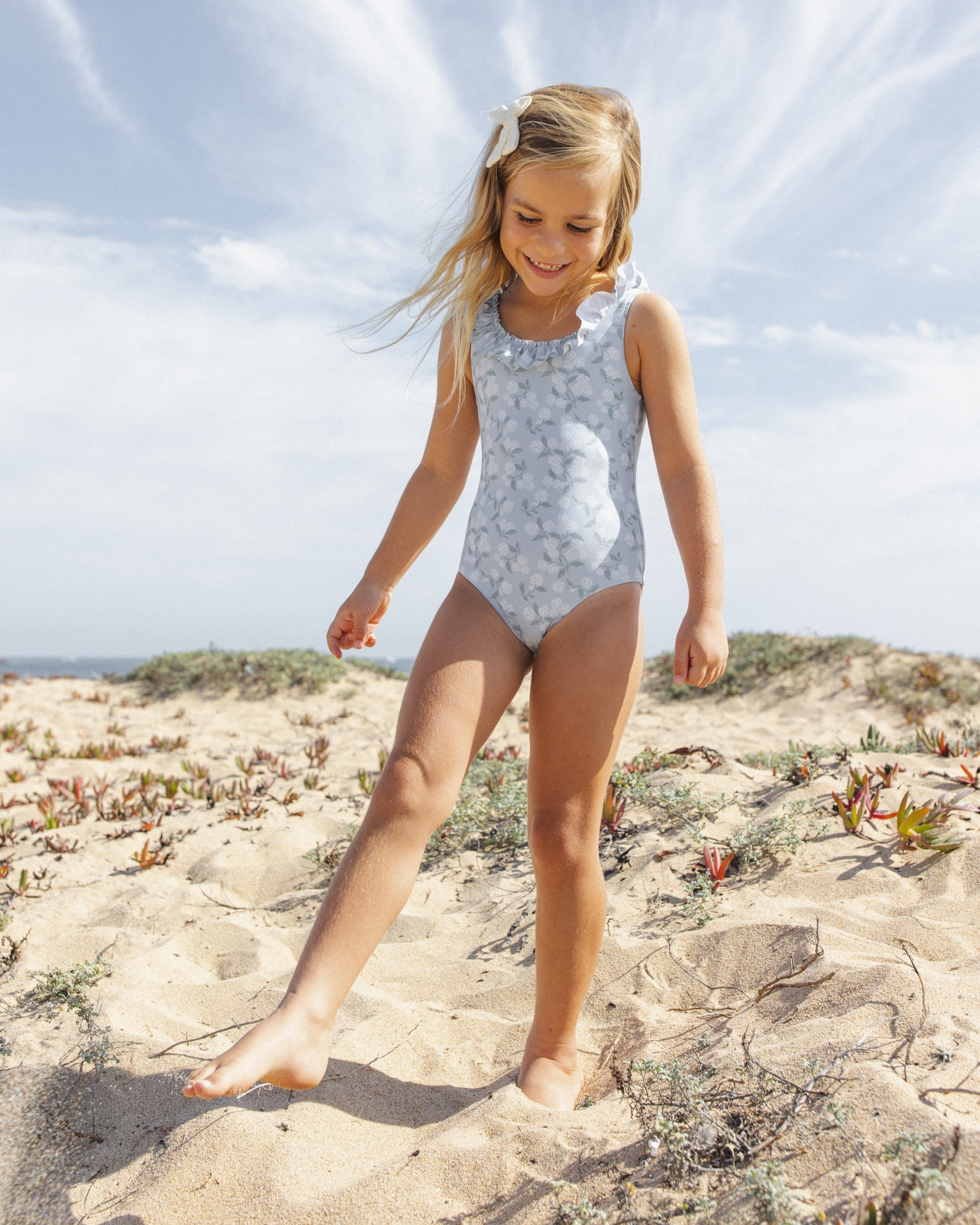 Giana One-Piece Hydrangea - Rylee + Cru | Kids Clothes | Trendy Baby Clothes | Modern Infant Outfits |