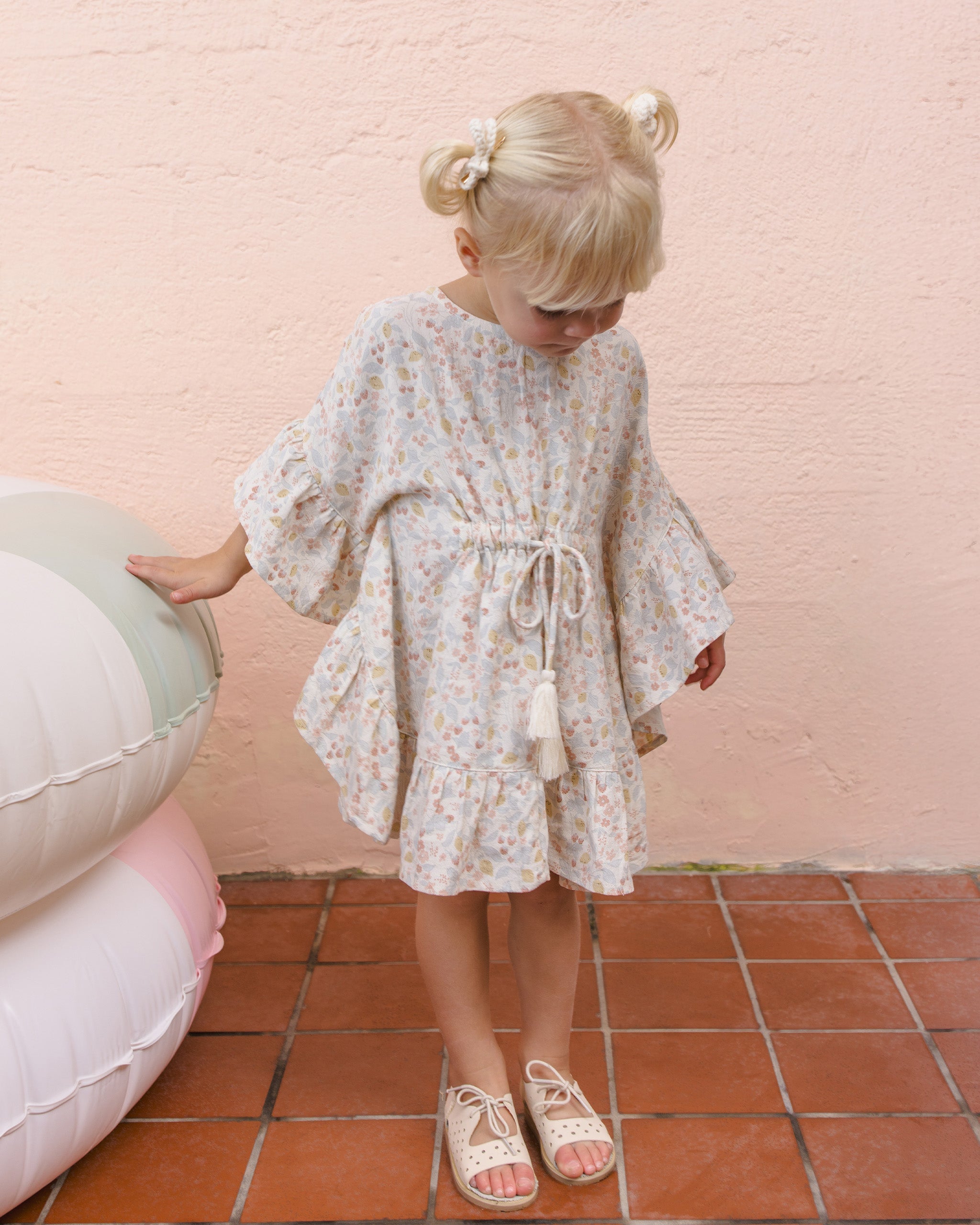 Kaftan Cover Up Summer Garden - Rylee + Cru | Kids Clothes | Trendy Baby Clothes | Modern Infant Outfits |