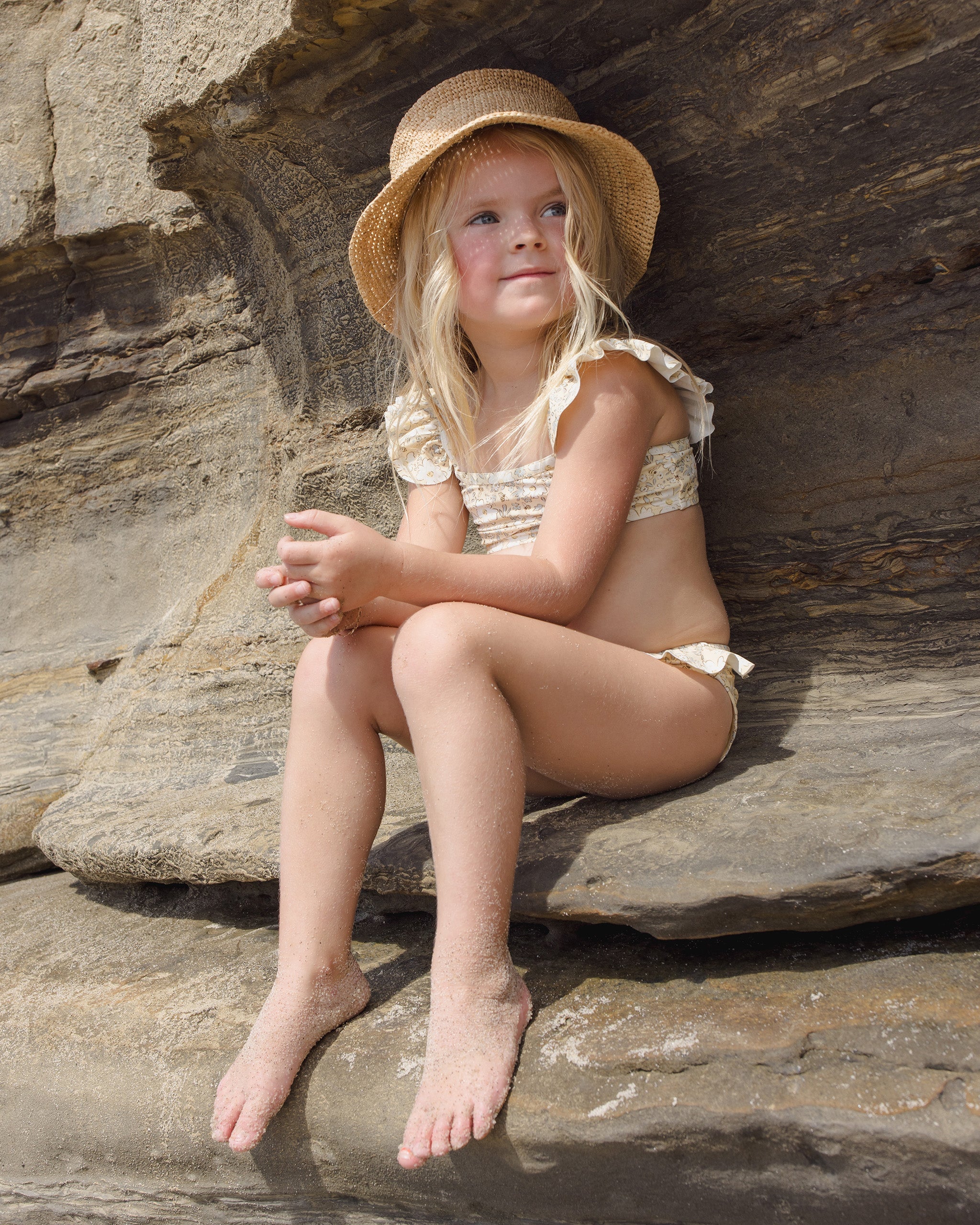 Hanalei Two-Piece Lemon Meadow - Rylee + Cru | Kids Clothes | Trendy Baby Clothes | Modern Infant Outfits |