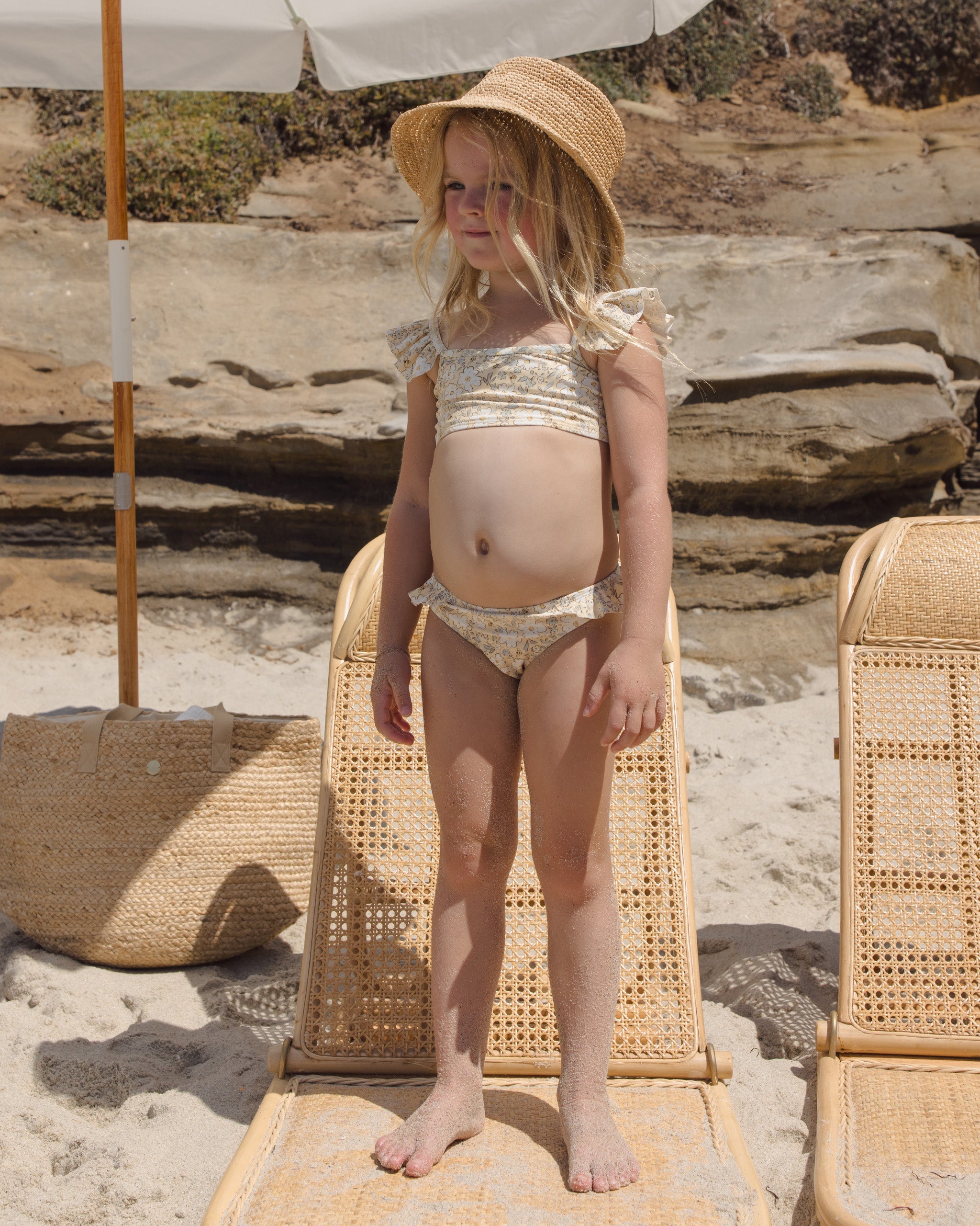 Hanalei Two-Piece Lemon Meadow - Rylee + Cru | Kids Clothes | Trendy Baby Clothes | Modern Infant Outfits |