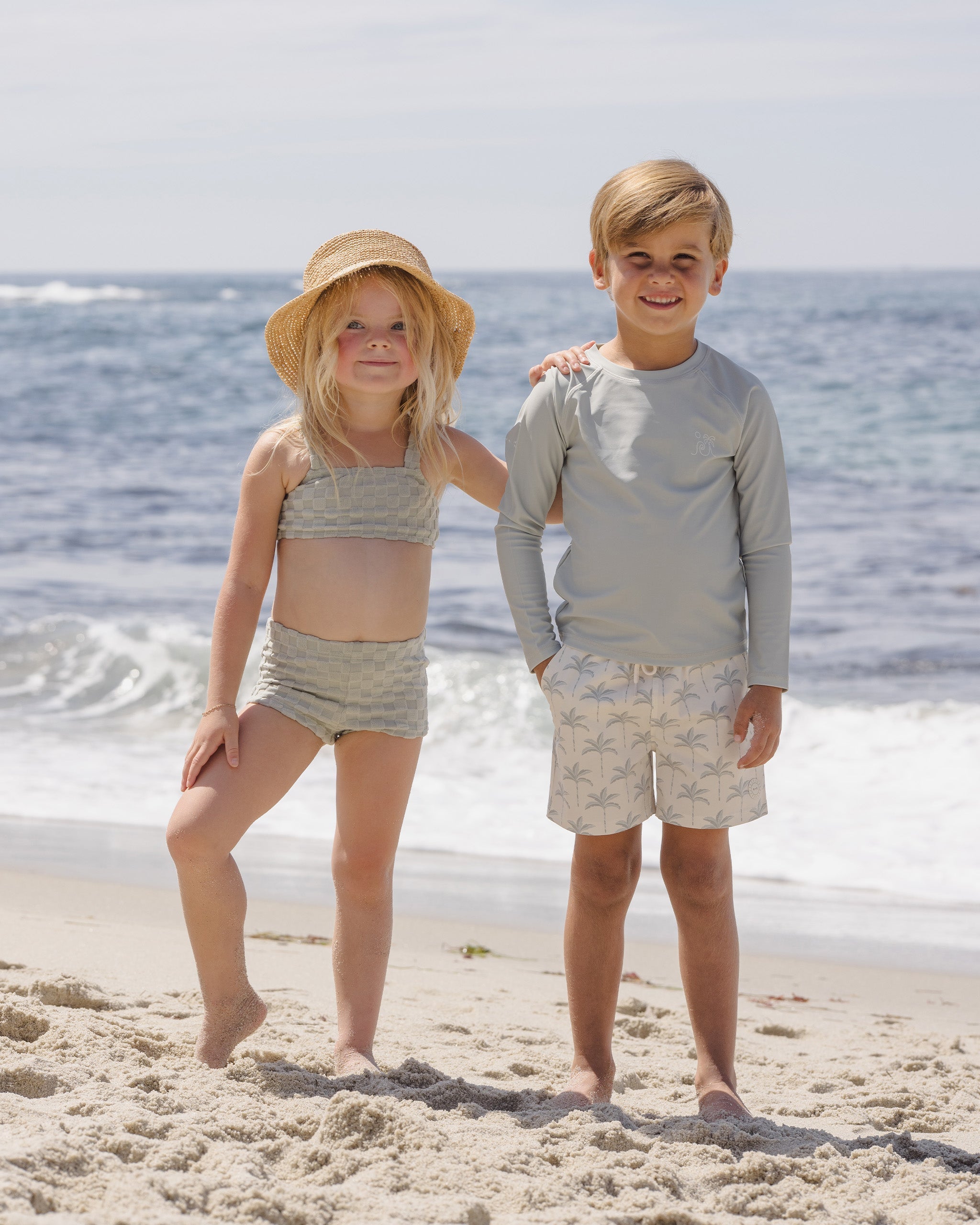 Dylan Bikini Sage Check - Rylee + Cru | Kids Clothes | Trendy Baby Clothes | Modern Infant Outfits |