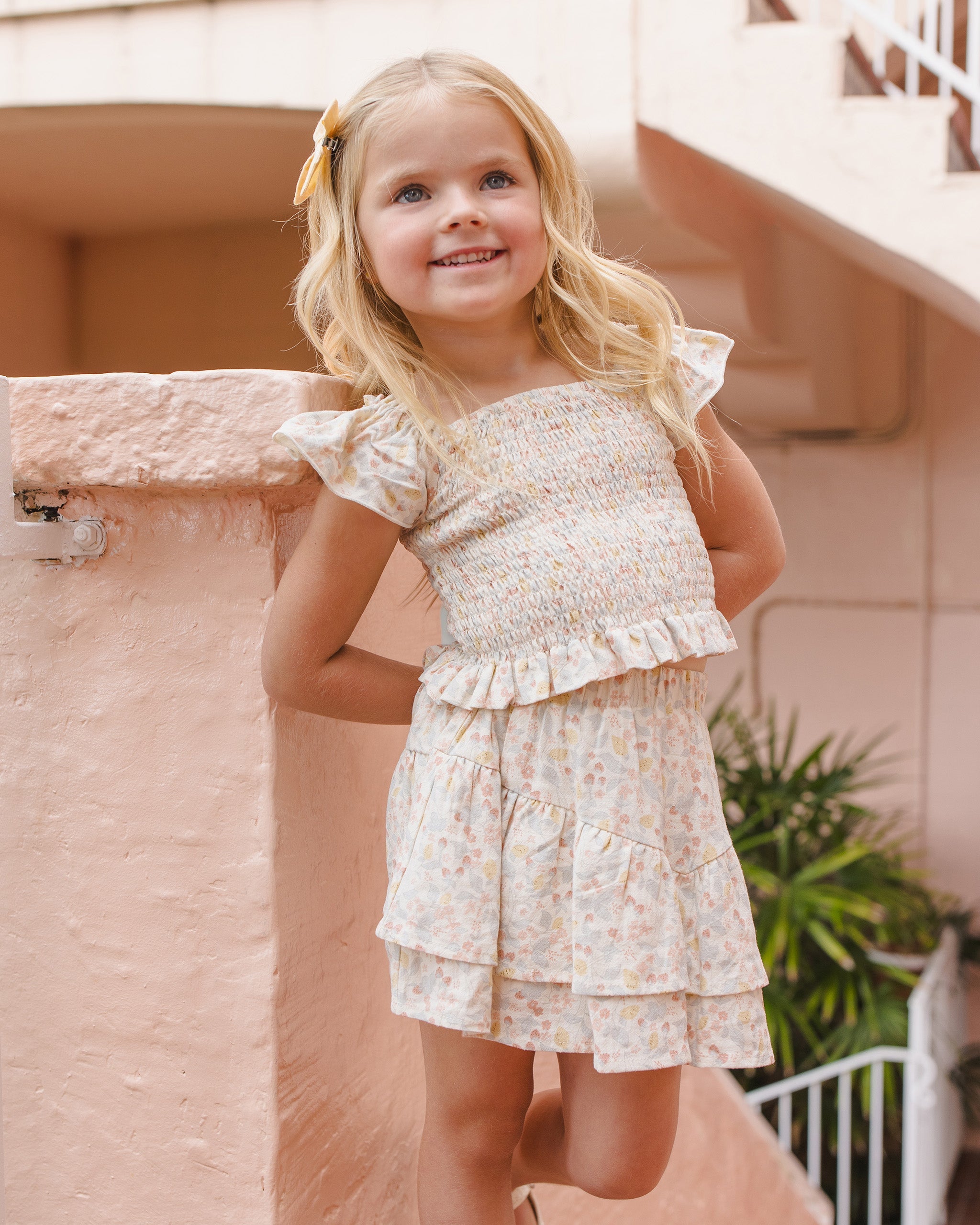 Tiered Mini Skirt Summer Garden - Rylee + Cru | Kids Clothes | Trendy Baby Clothes | Modern Infant Outfits |
