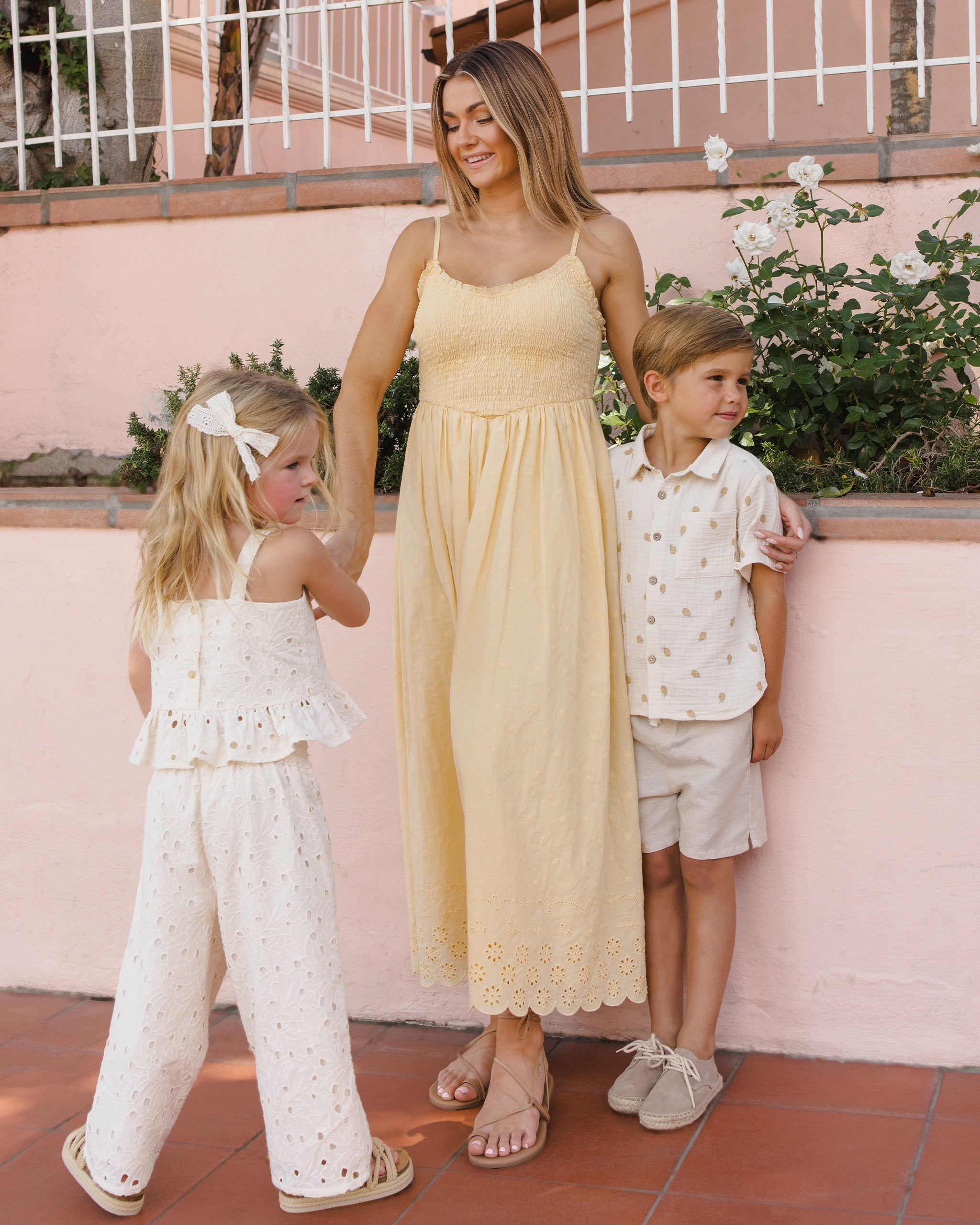 Collared Short Sleeve Shirt Pineapple - Rylee + Cru | Kids Clothes | Trendy Baby Clothes | Modern Infant Outfits |