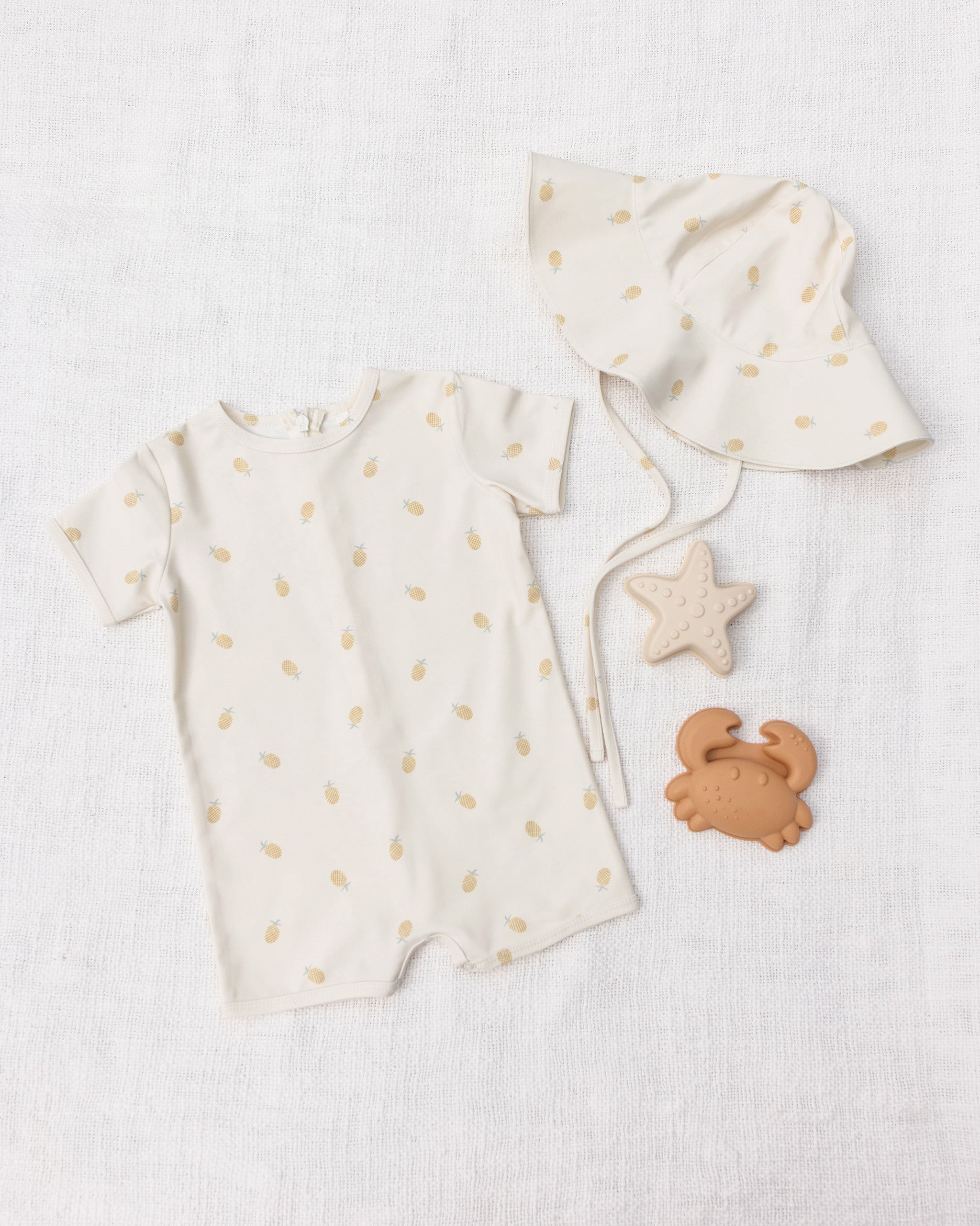 Floppy Swim Hat Pineapple - Rylee + Cru | Kids Clothes | Trendy Baby Clothes | Modern Infant Outfits |