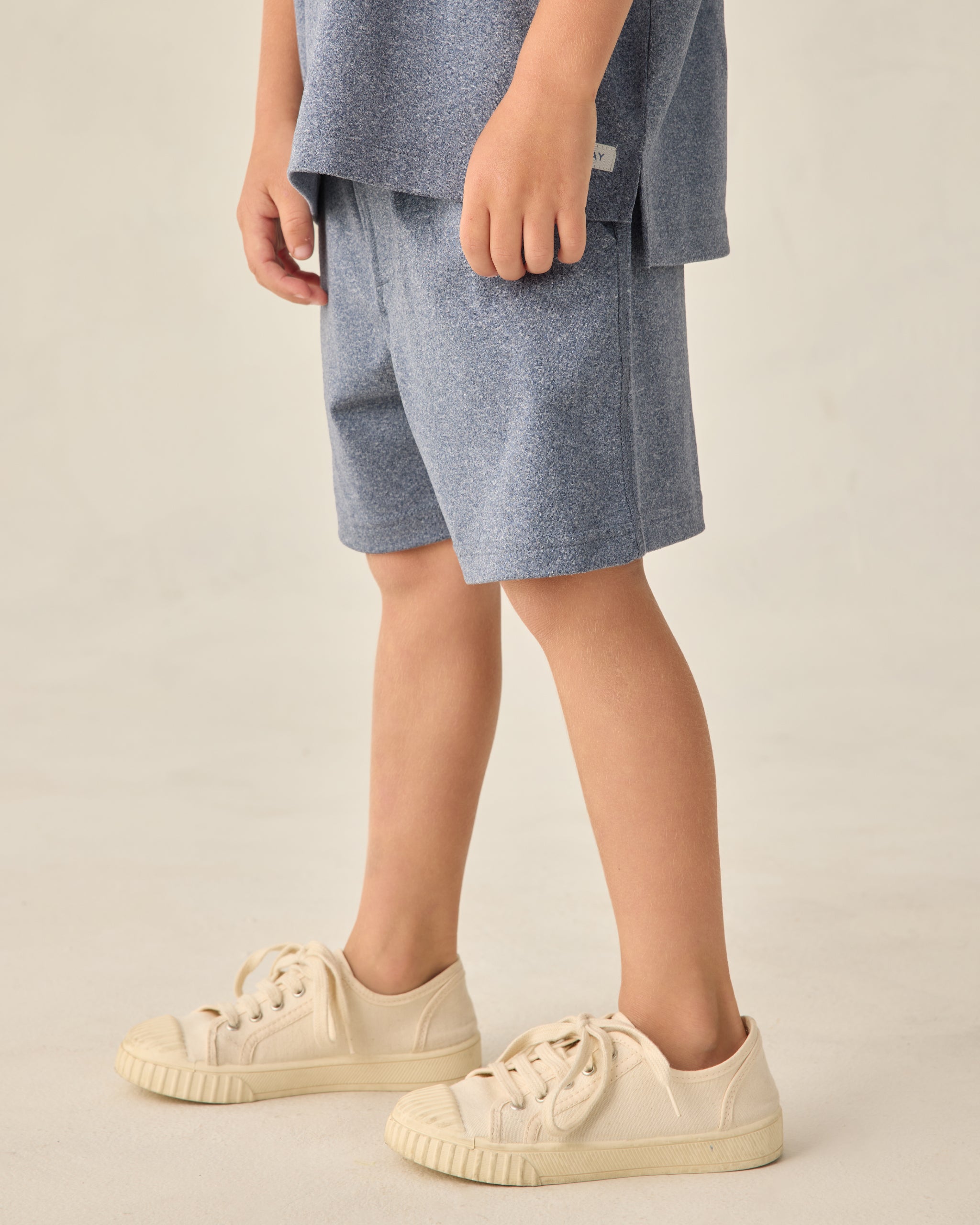 Short Oceanside Tech Heathered Marine