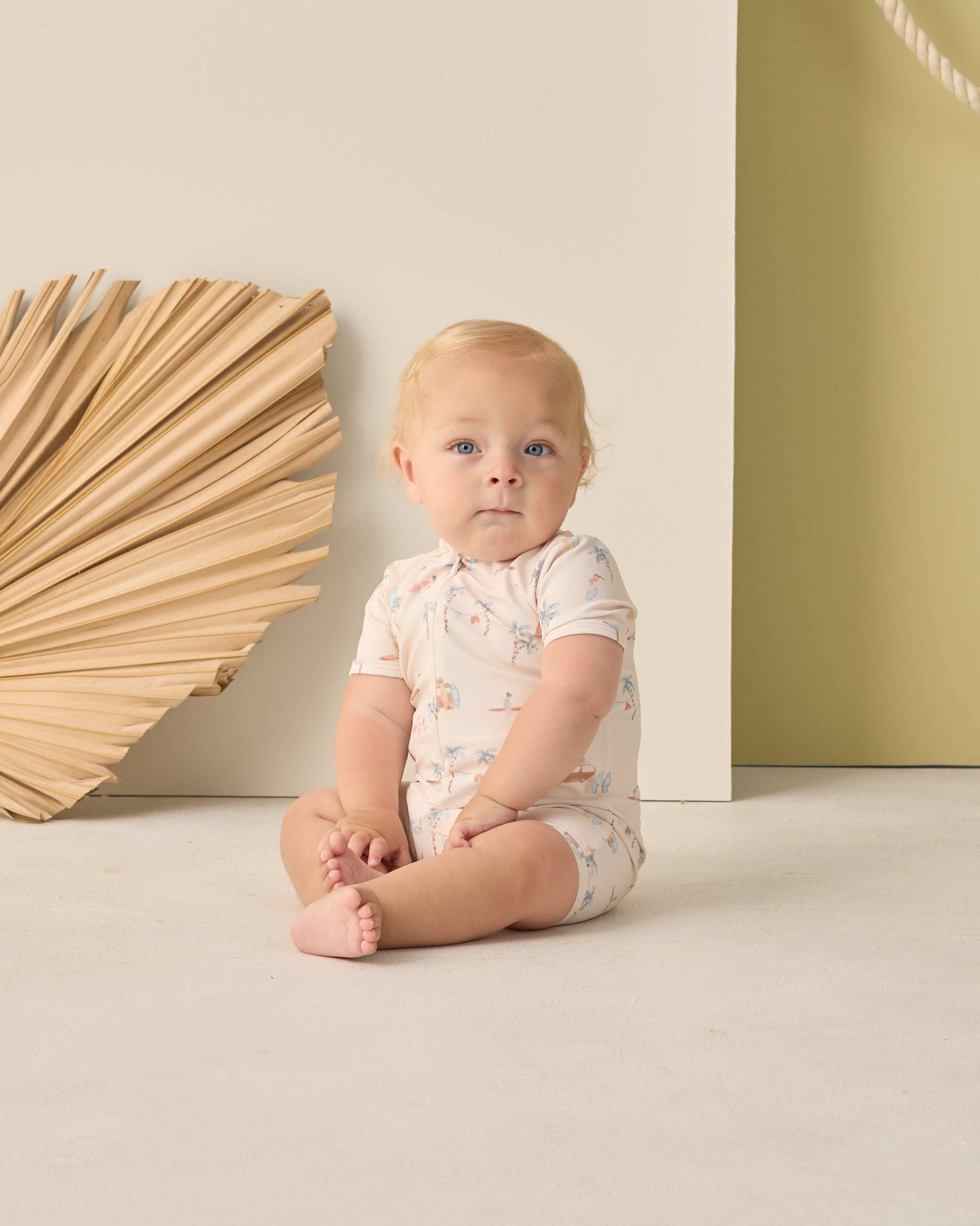 Shorty One-Piece Surf Town - Rylee + Cru | Kids Clothes | Trendy Baby Clothes | Modern Infant Outfits |