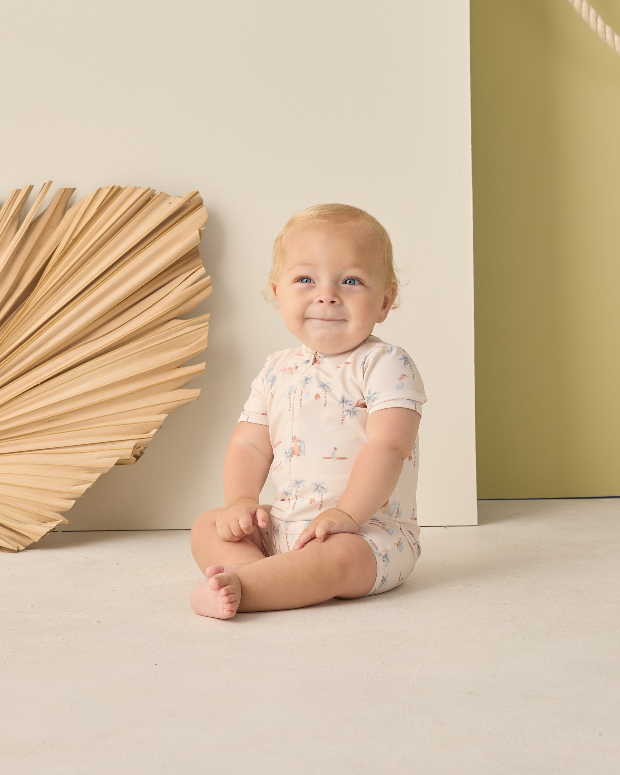 Shorty One-Piece Surf Town - Rylee + Cru | Kids Clothes | Trendy Baby Clothes | Modern Infant Outfits |