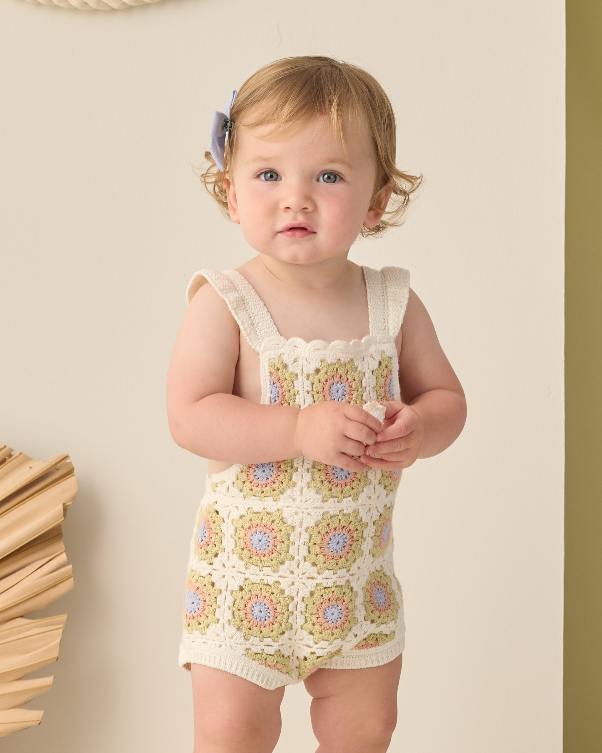 Crochet Romper Citron Daisy Check – Rylee + Cru Canada