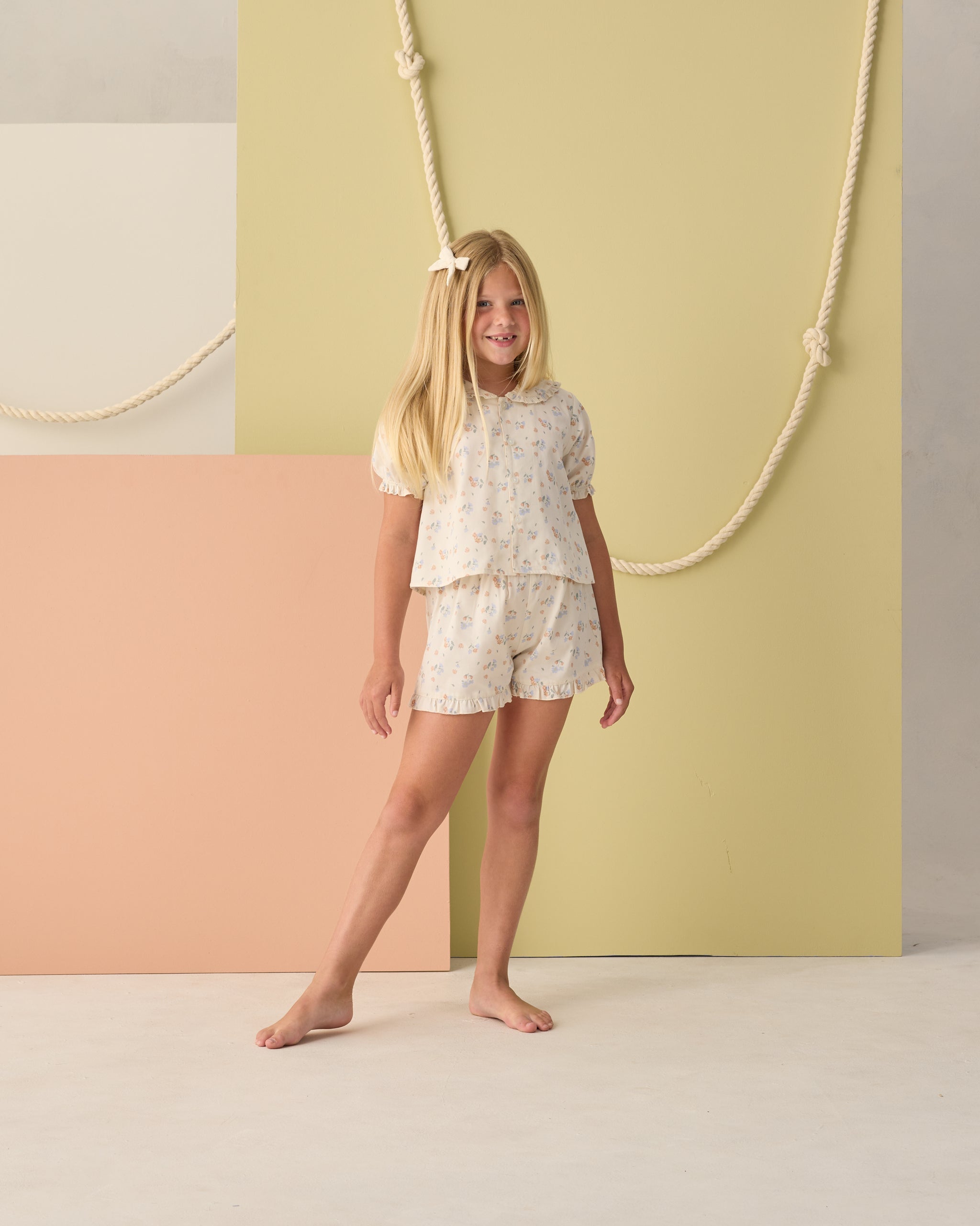 Delilah Pajama Set Pastel Garden - Rylee + Cru | Kids Clothes | Trendy Baby Clothes | Modern Infant Outfits |