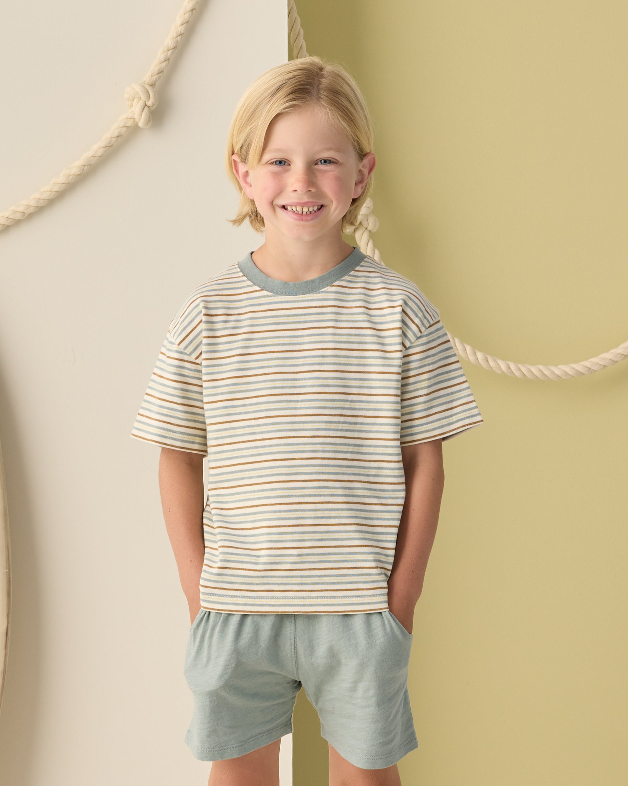 Relaxed Tee Vintage Stripe - Rylee + Cru | Kids Clothes | Trendy Baby Clothes | Modern Infant Outfits |