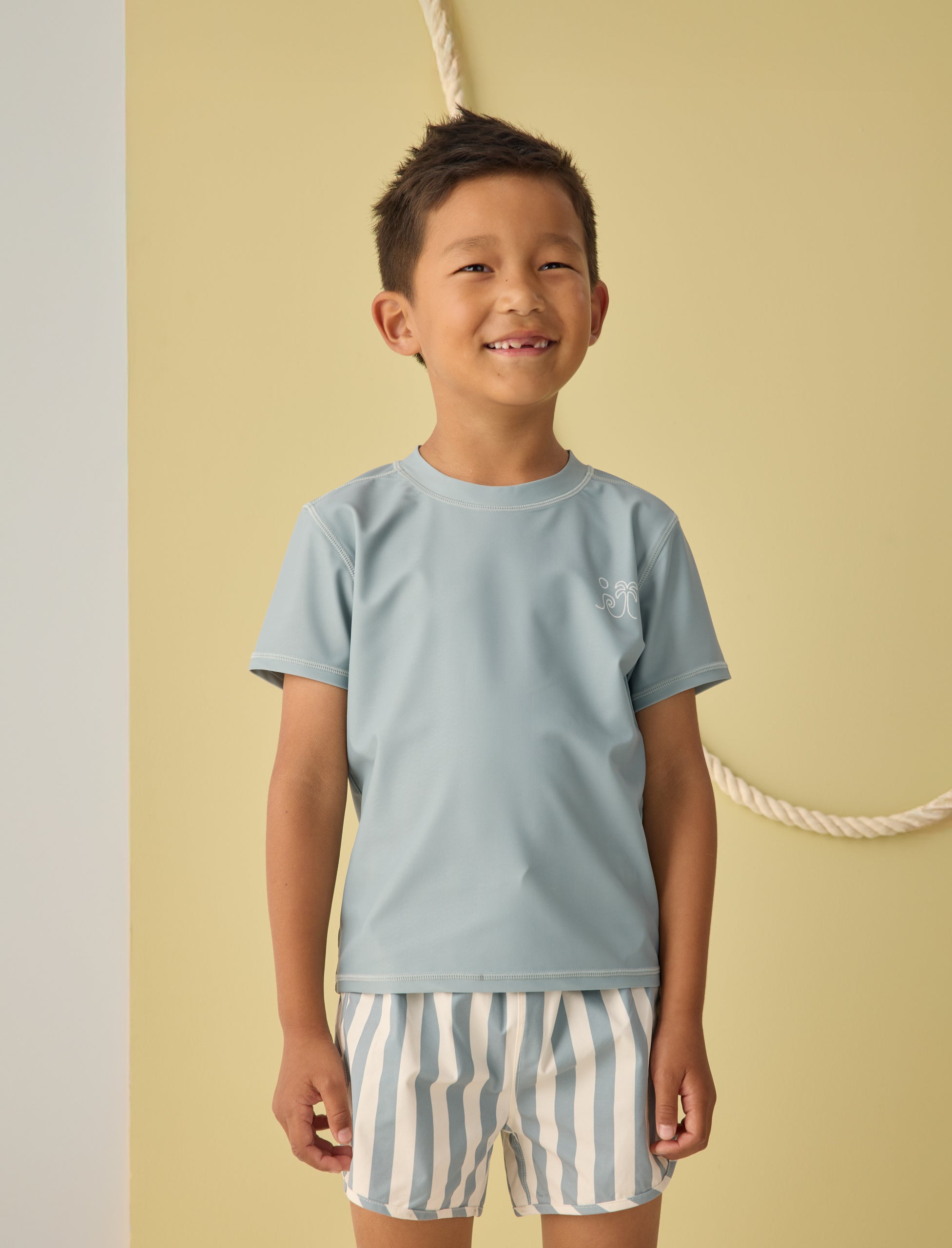 Short Sleeve Rashguard Sea Green - Rylee + Cru | Kids Clothes | Trendy Baby Clothes | Modern Infant Outfits |