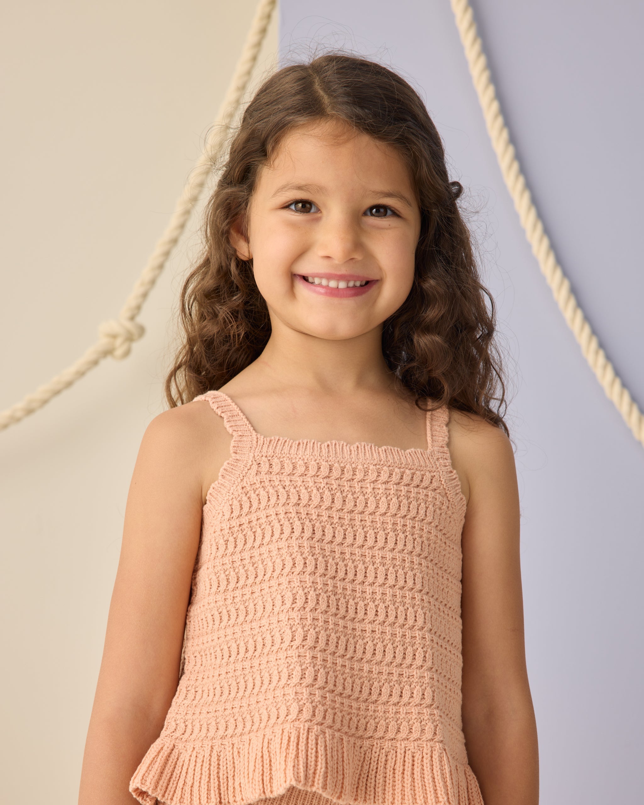 Mari Knit Set Melon - Rylee + Cru | Kids Clothes | Trendy Baby Clothes | Modern Infant Outfits |