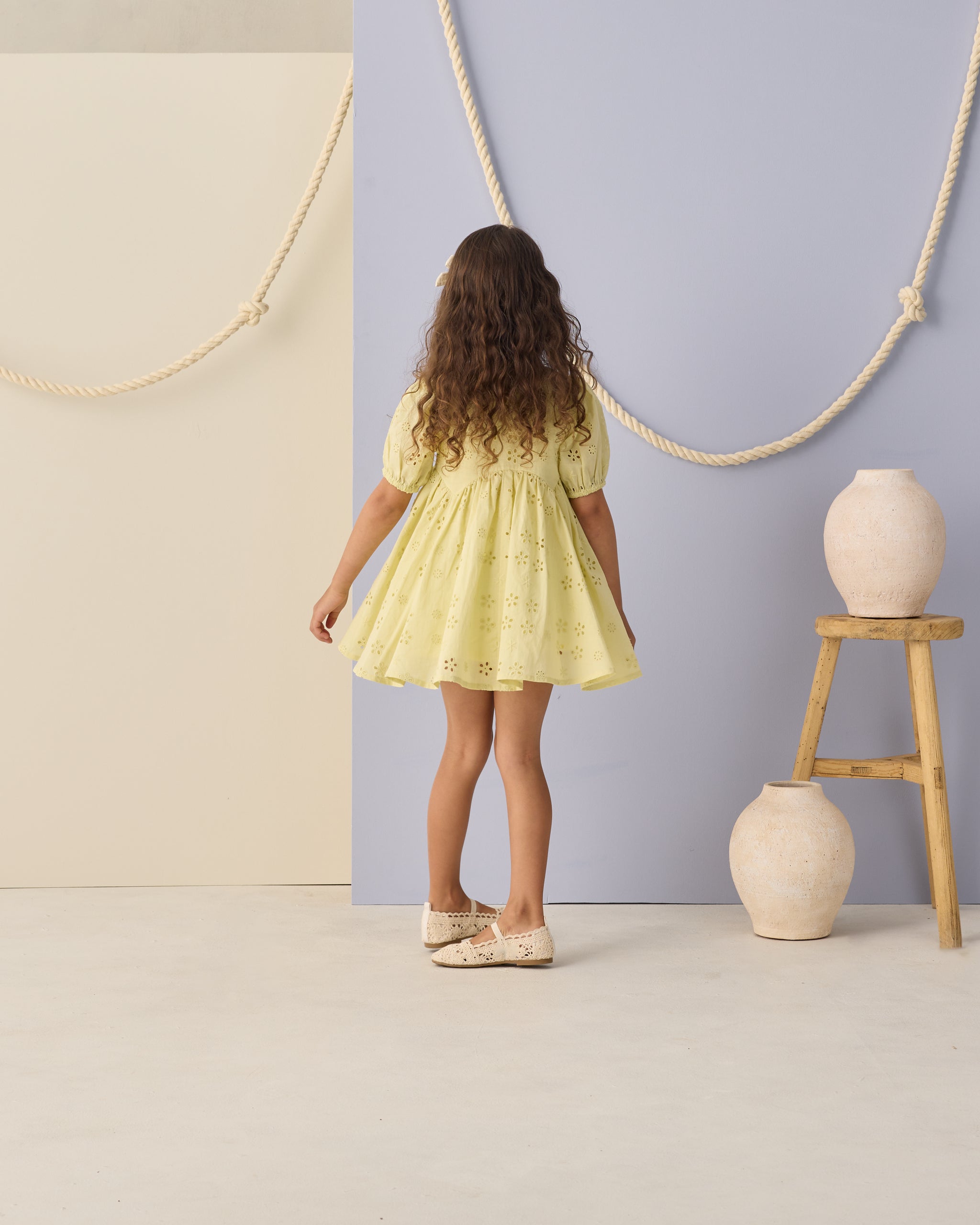 Rose Dress Citron - Rylee + Cru | Kids Clothes | Trendy Baby Clothes | Modern Infant Outfits |