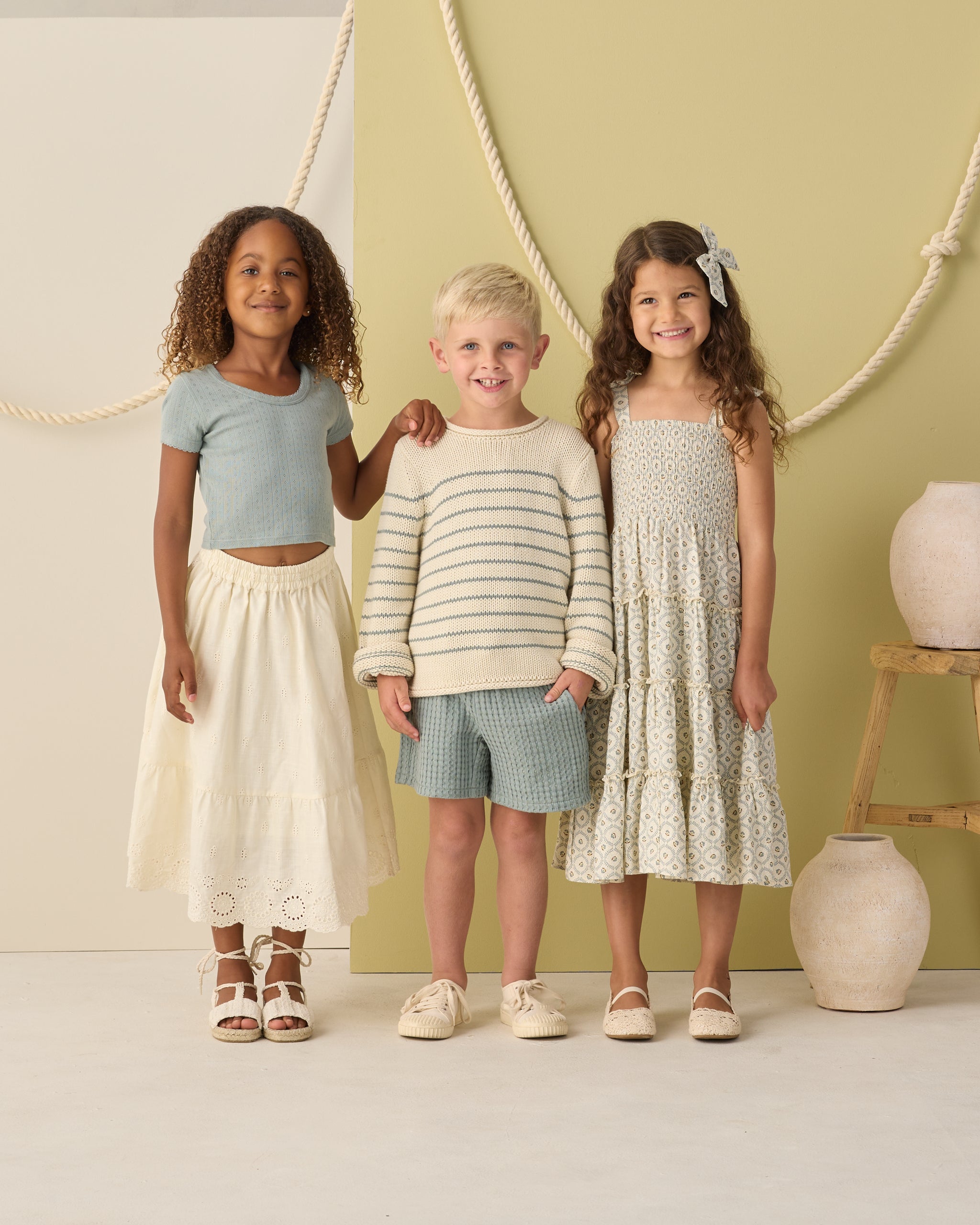 Rose Maxi Skirt Ivory - Rylee + Cru | Kids Clothes | Trendy Baby Clothes | Modern Infant Outfits |