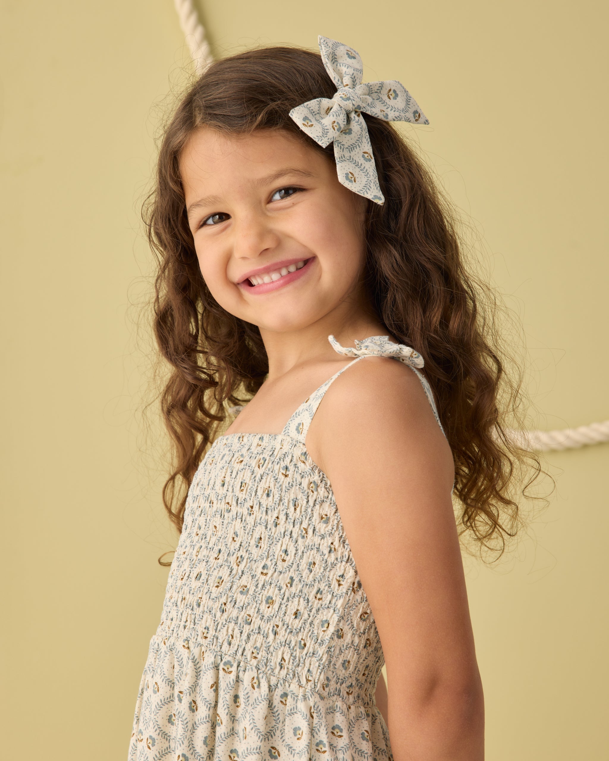 Taylor Dress Green Fleur - Rylee + Cru | Kids Clothes | Trendy Baby Clothes | Modern Infant Outfits |