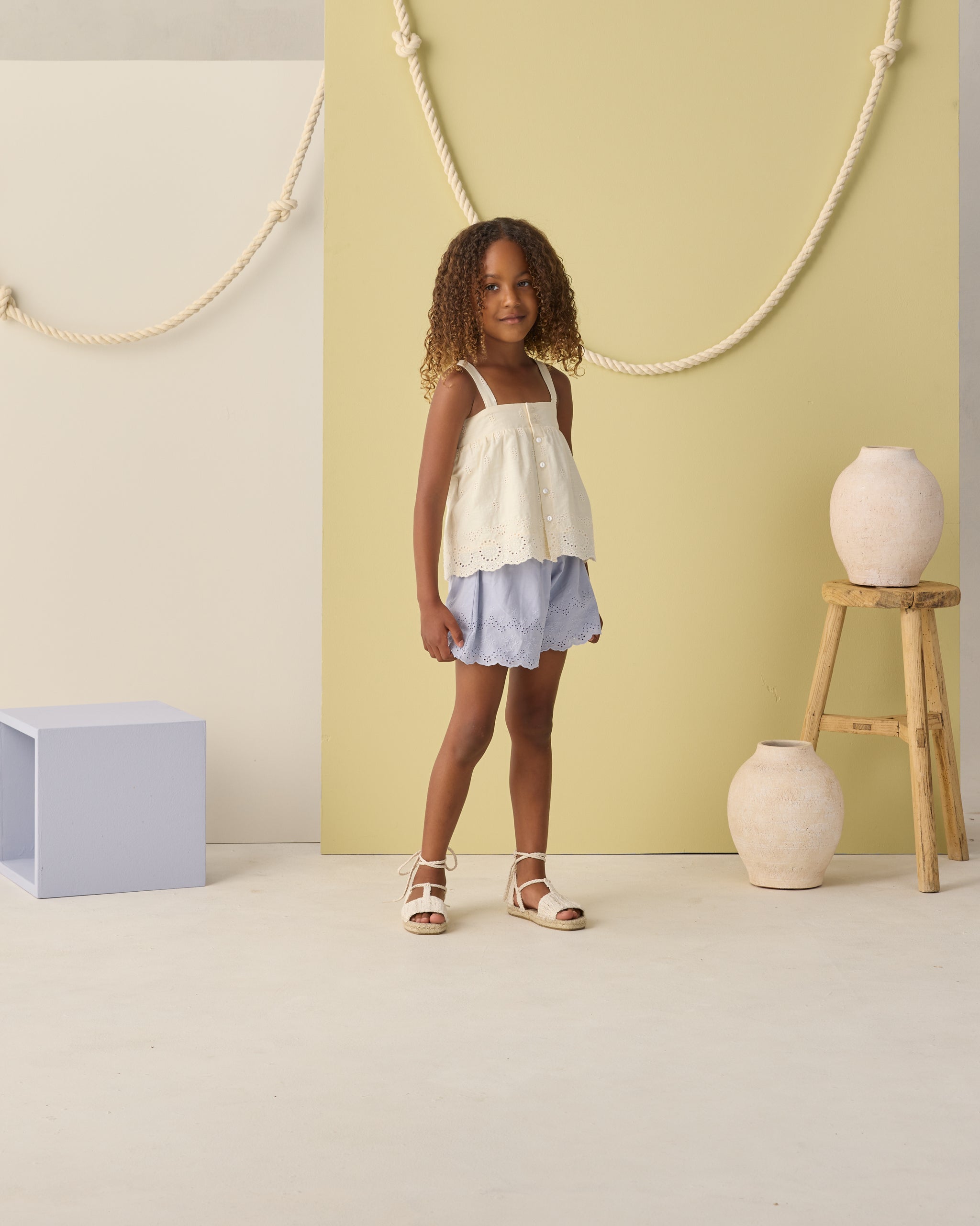 Remi Short Periwinkle - Rylee + Cru | Kids Clothes | Trendy Baby Clothes | Modern Infant Outfits |