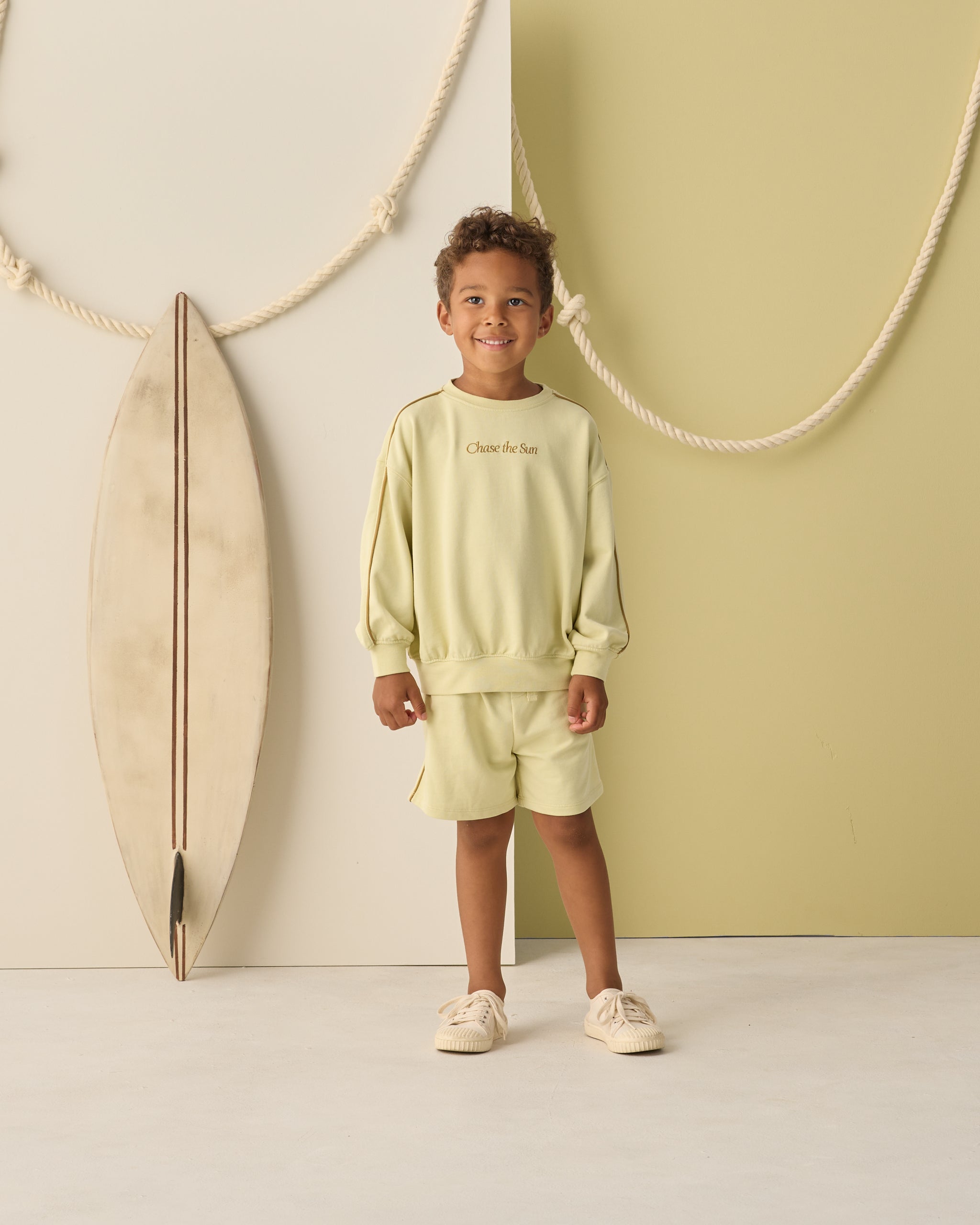 Perry Short Citron - Rylee + Cru | Kids Clothes | Trendy Baby Clothes | Modern Infant Outfits |