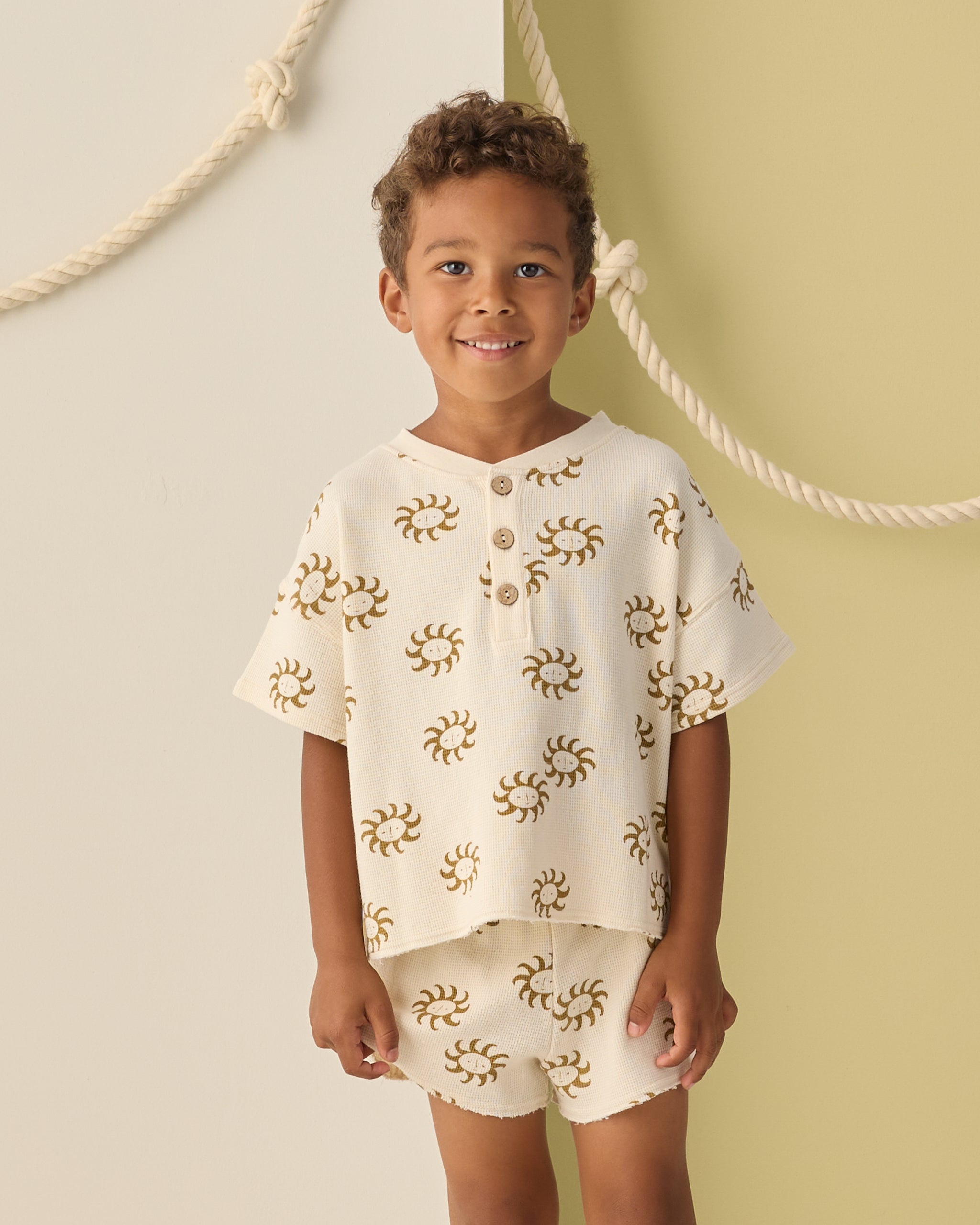 Summer Waffle Set Sunny - Rylee + Cru | Kids Clothes | Trendy Baby Clothes | Modern Infant Outfits |