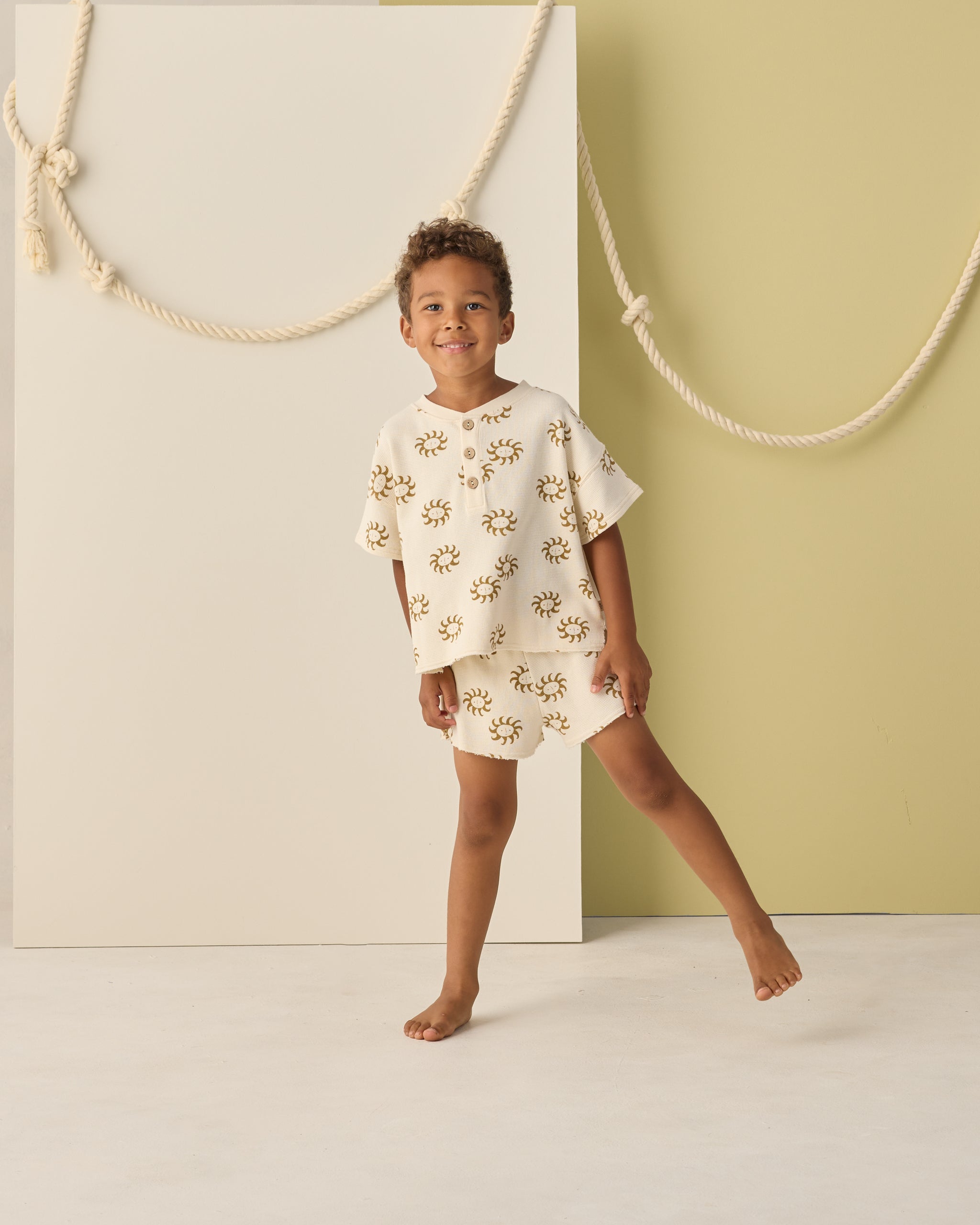 Summer Waffle Set Sunny - Rylee + Cru | Kids Clothes | Trendy Baby Clothes | Modern Infant Outfits |