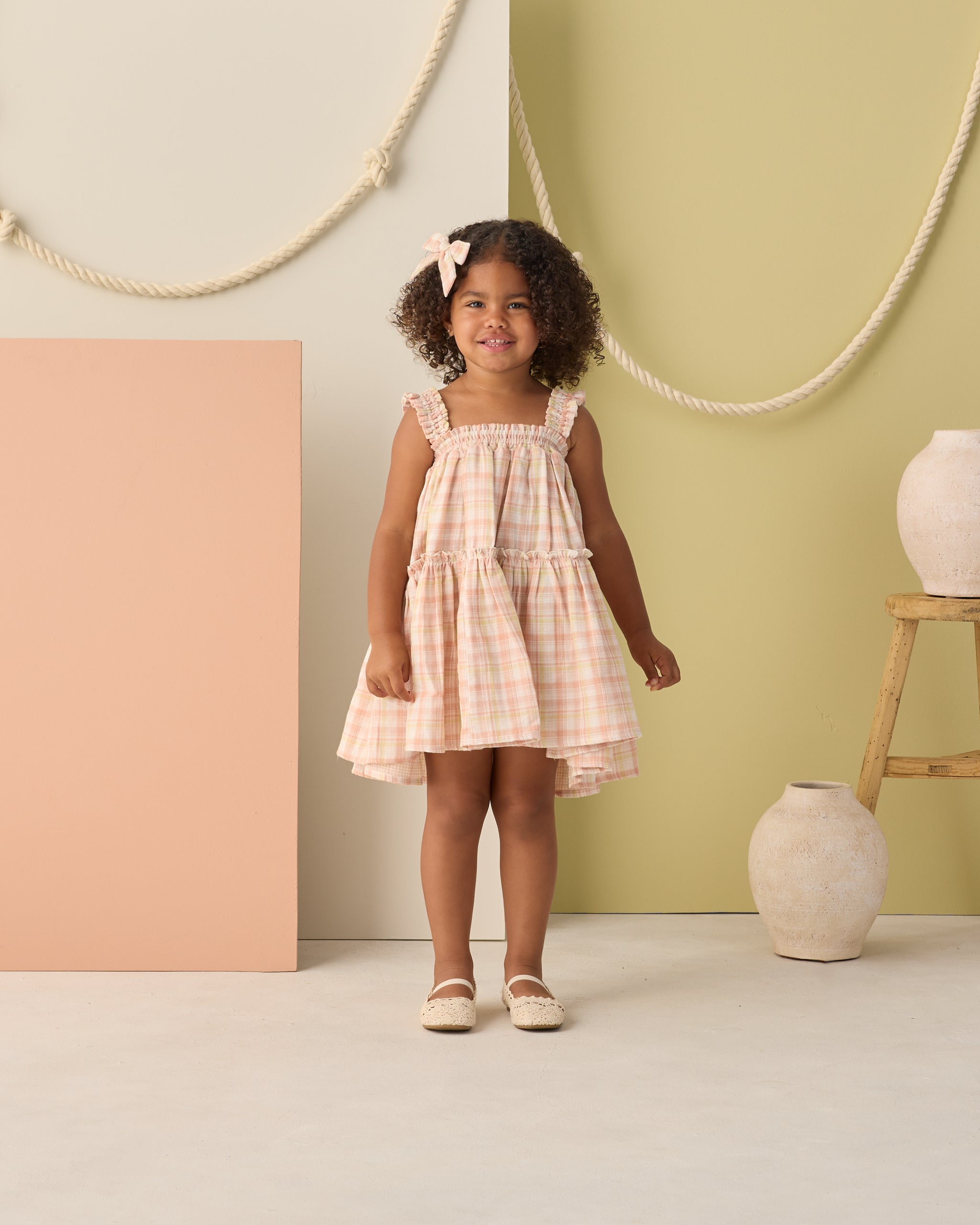 Cicily Dress Summer Plaid - Rylee + Cru | Kids Clothes | Trendy Baby Clothes | Modern Infant Outfits |