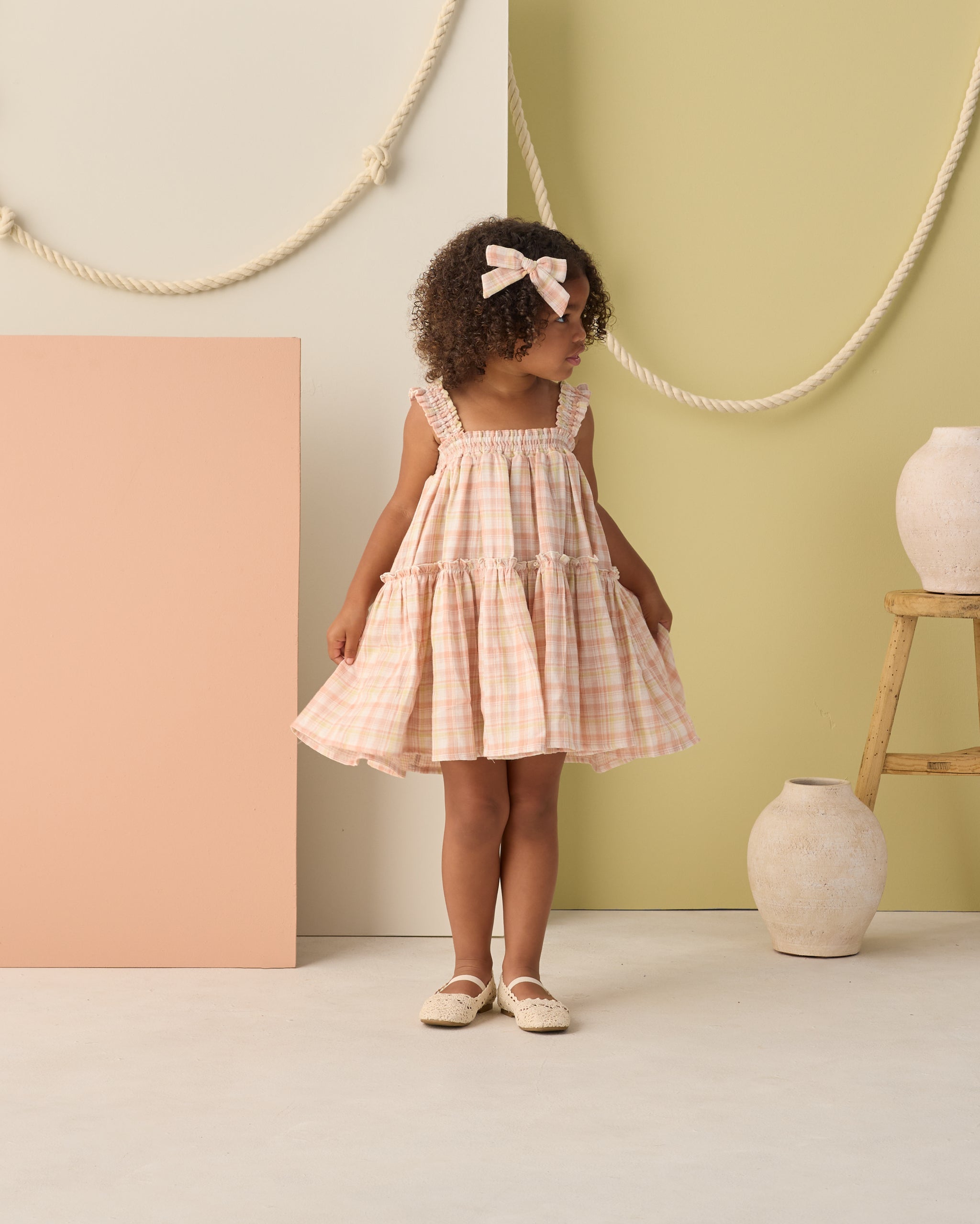 Bow Summer Plaid - Rylee + Cru | Kids Clothes | Trendy Baby Clothes | Modern Infant Outfits |