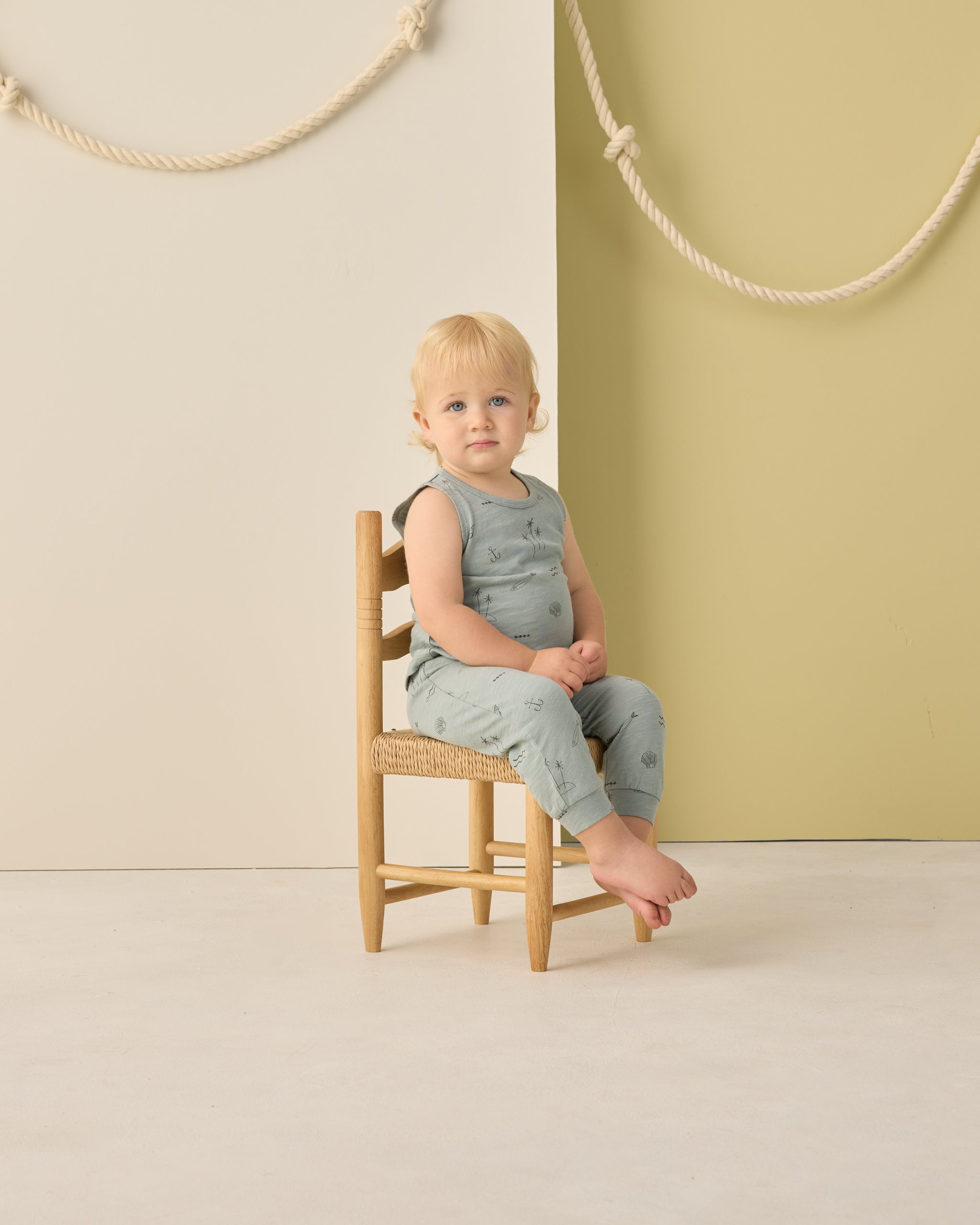 Tank + Slouch Pant Set Coastal - Rylee + Cru | Kids Clothes | Trendy Baby Clothes | Modern Infant Outfits |