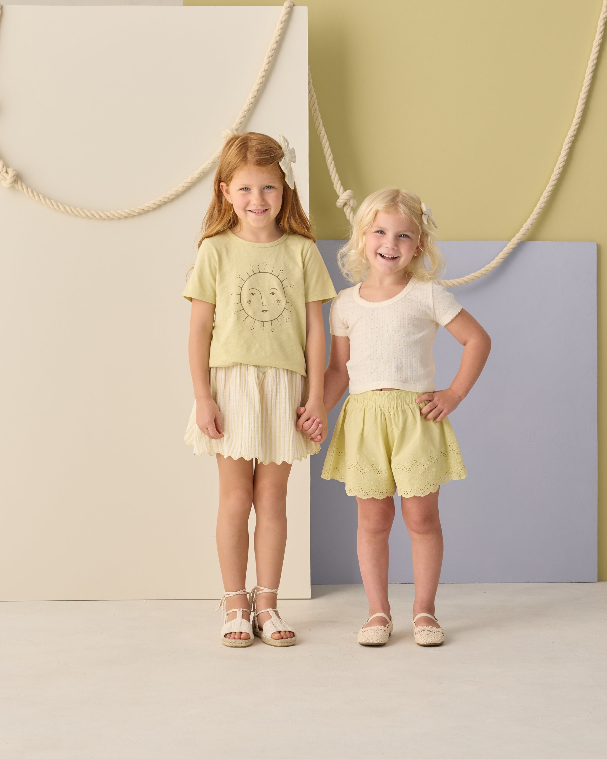 Remi Short Citron - Rylee + Cru | Kids Clothes | Trendy Baby Clothes | Modern Infant Outfits |