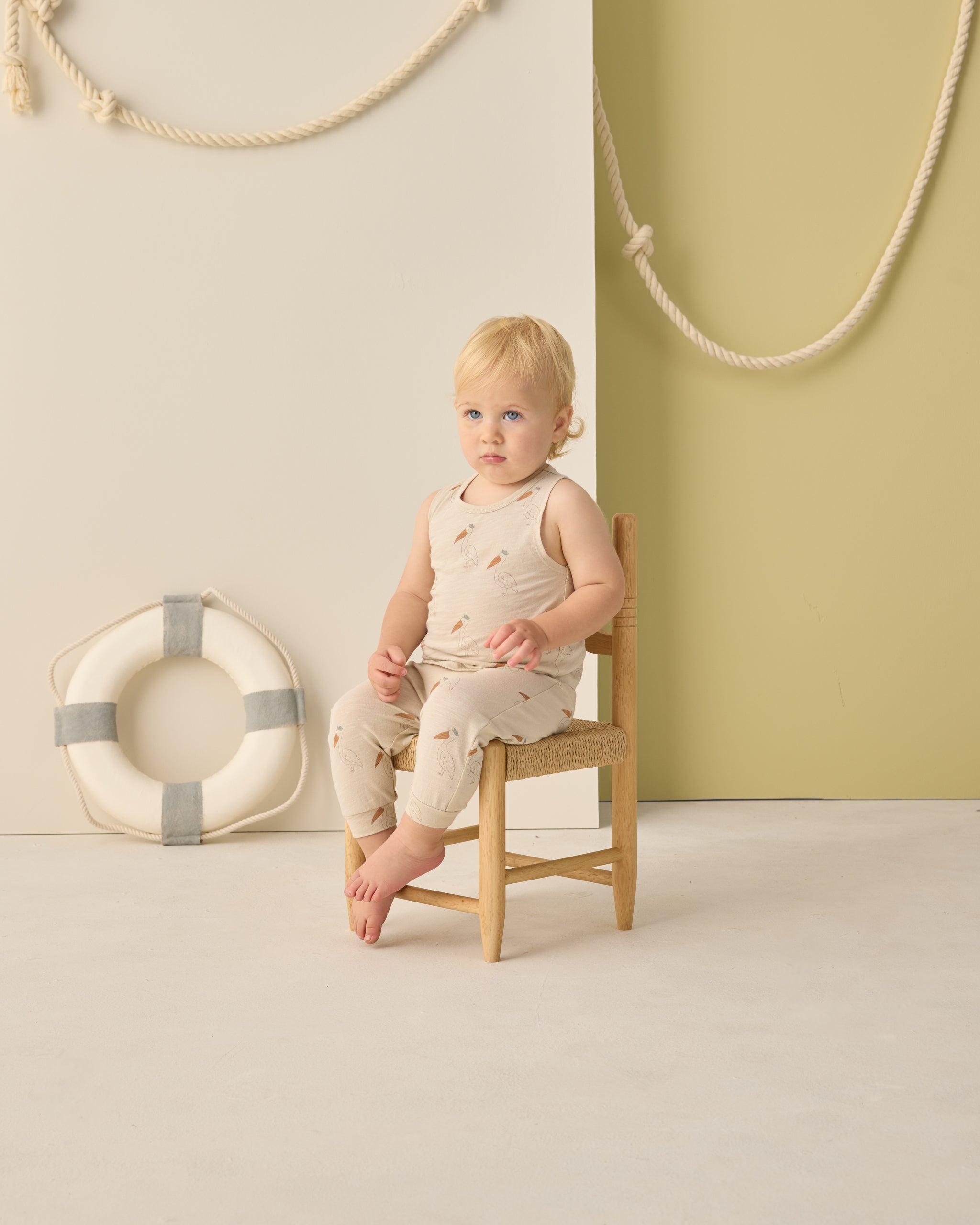 Tank + Slouch Pant Set Pelican - Rylee + Cru | Kids Clothes | Trendy Baby Clothes | Modern Infant Outfits |